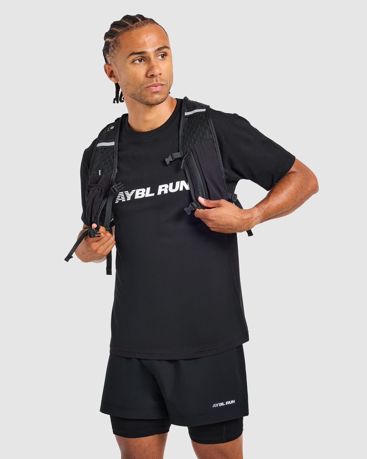 Run Graphic T Shirt - Schwarz