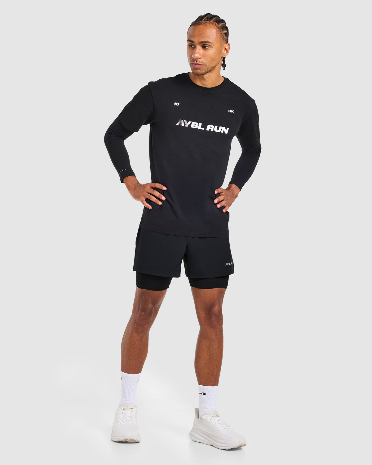 Run Graphic T Shirt - Schwarz