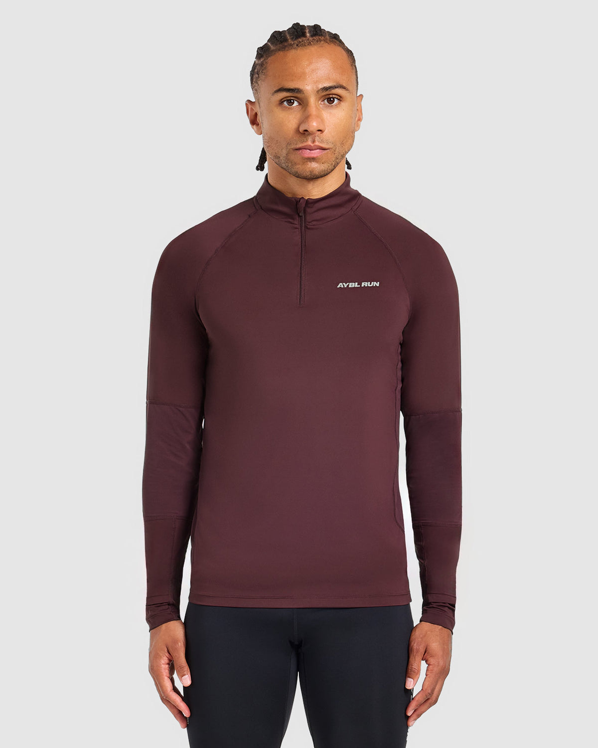 Run 1/4 Zip Pullover - Dark Burgundy