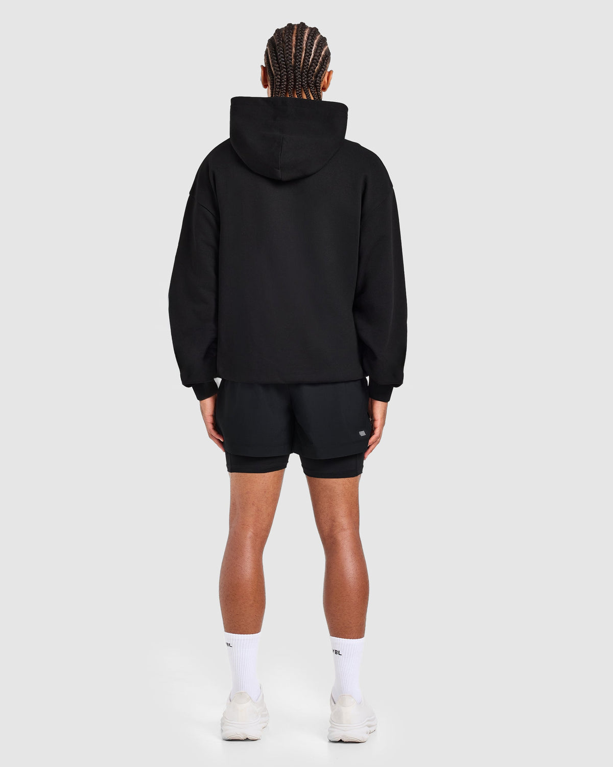 Run Graphic Hoodie - Schwarz