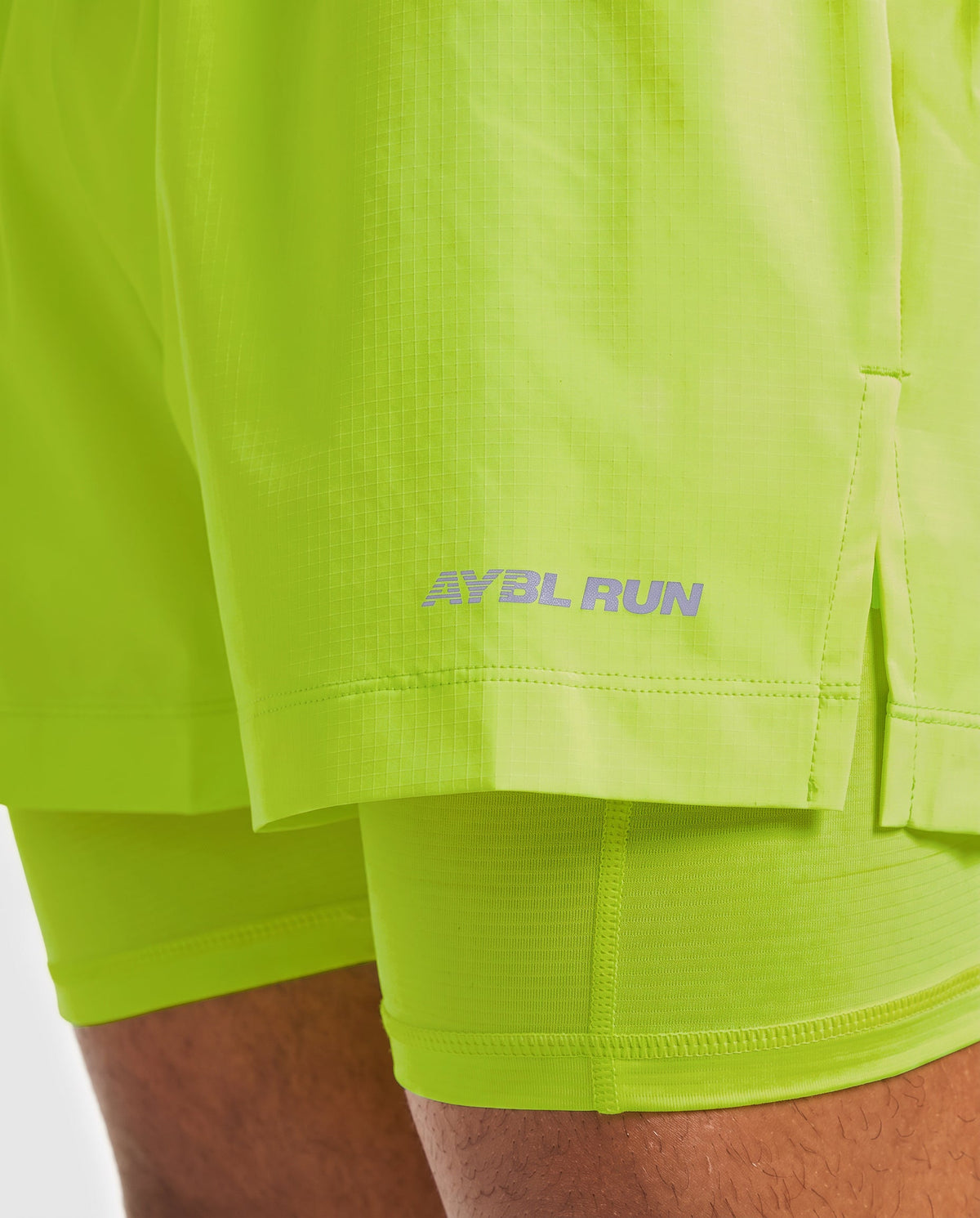 Run 2 in 1 Shorts - Neon Gelb