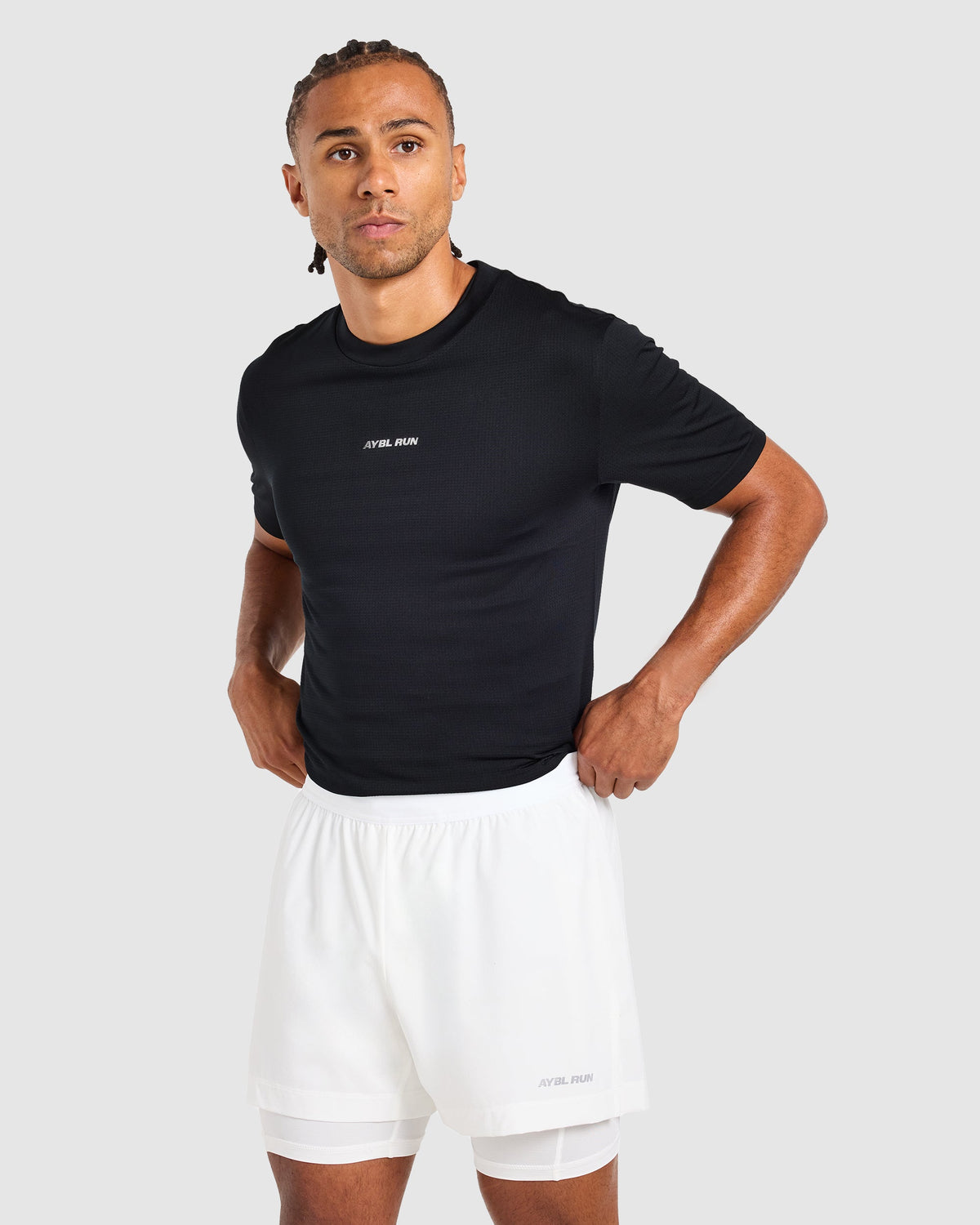 Run 2 in 1 Shorts - Weiß
