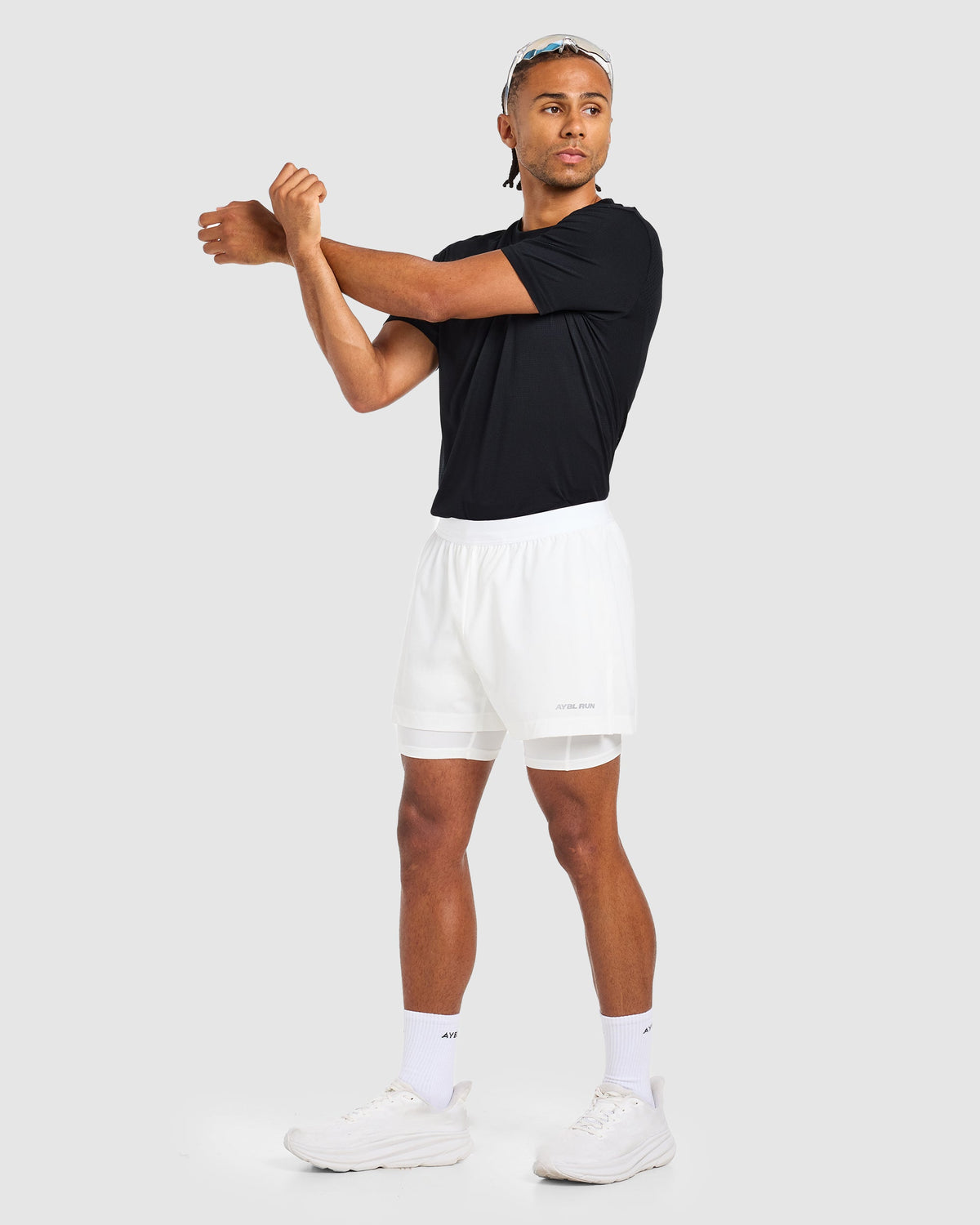 Run 2 in 1 Shorts - Weiß