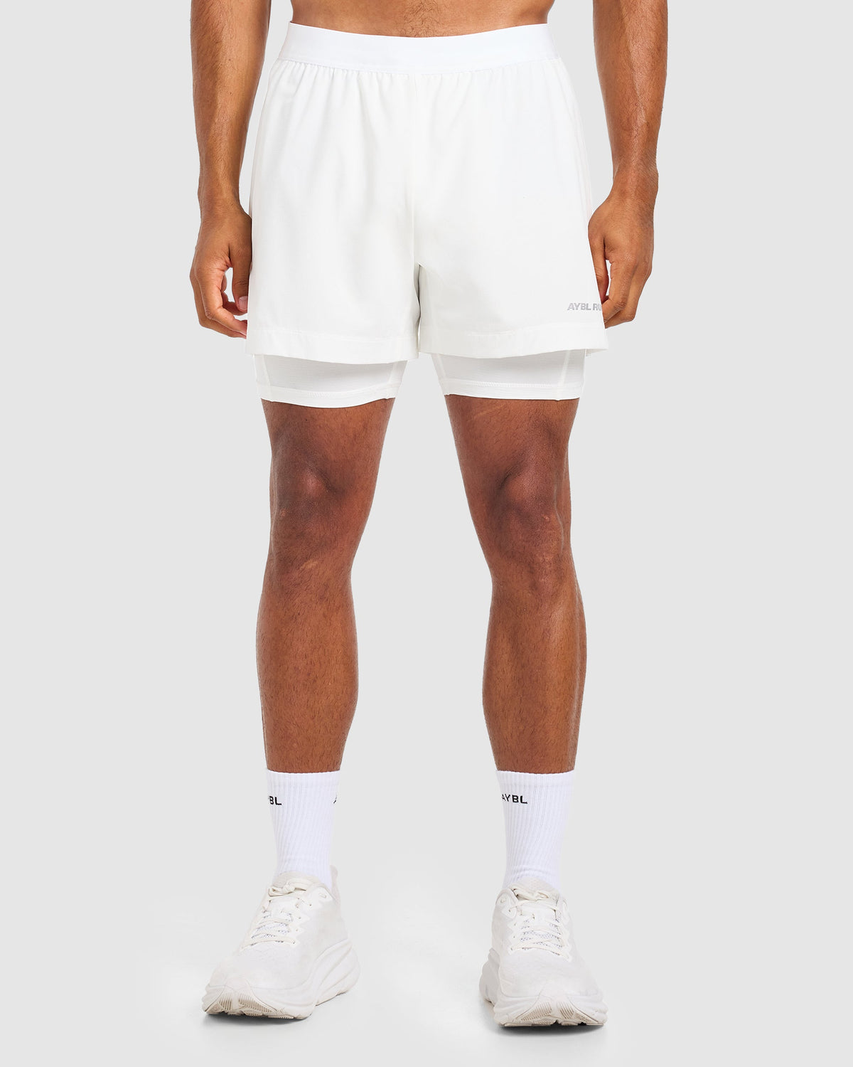Run 2 in 1 Shorts - Weiß