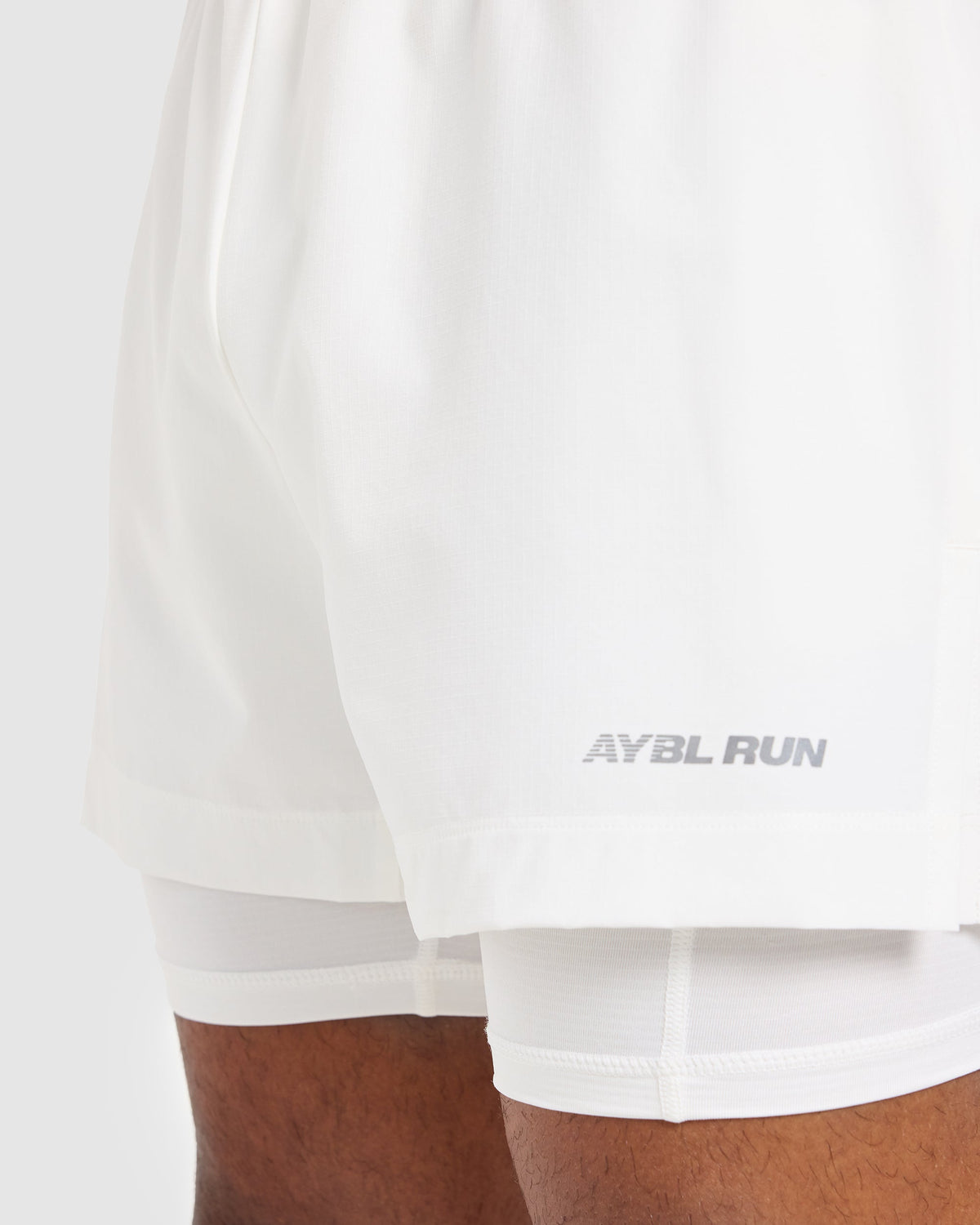 Run 2 in 1 Shorts - Weiß