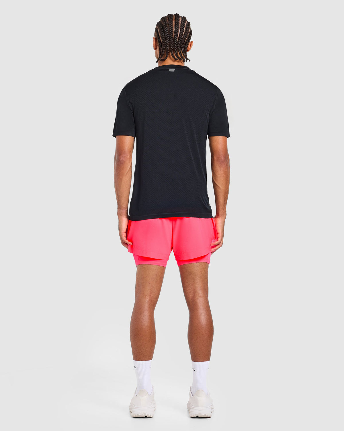 Run 2 in 1 Shorts - Neon Rosa
