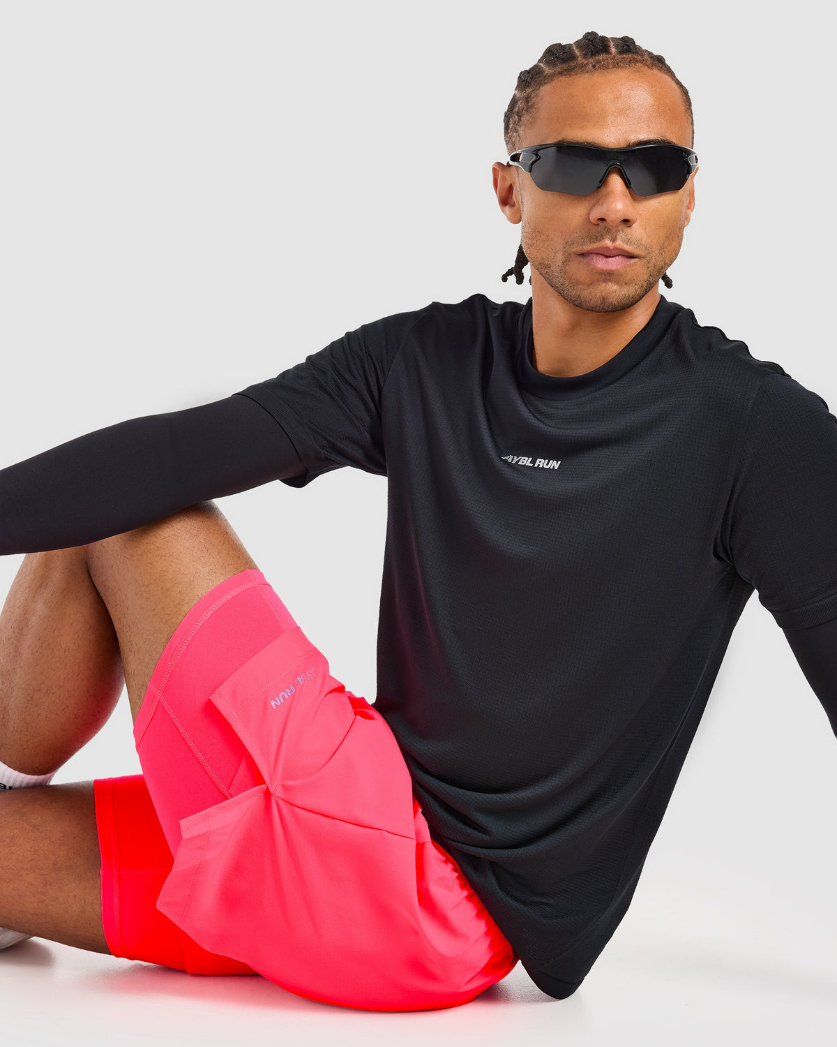 Run 2 in 1 Shorts - Neon Rosa
