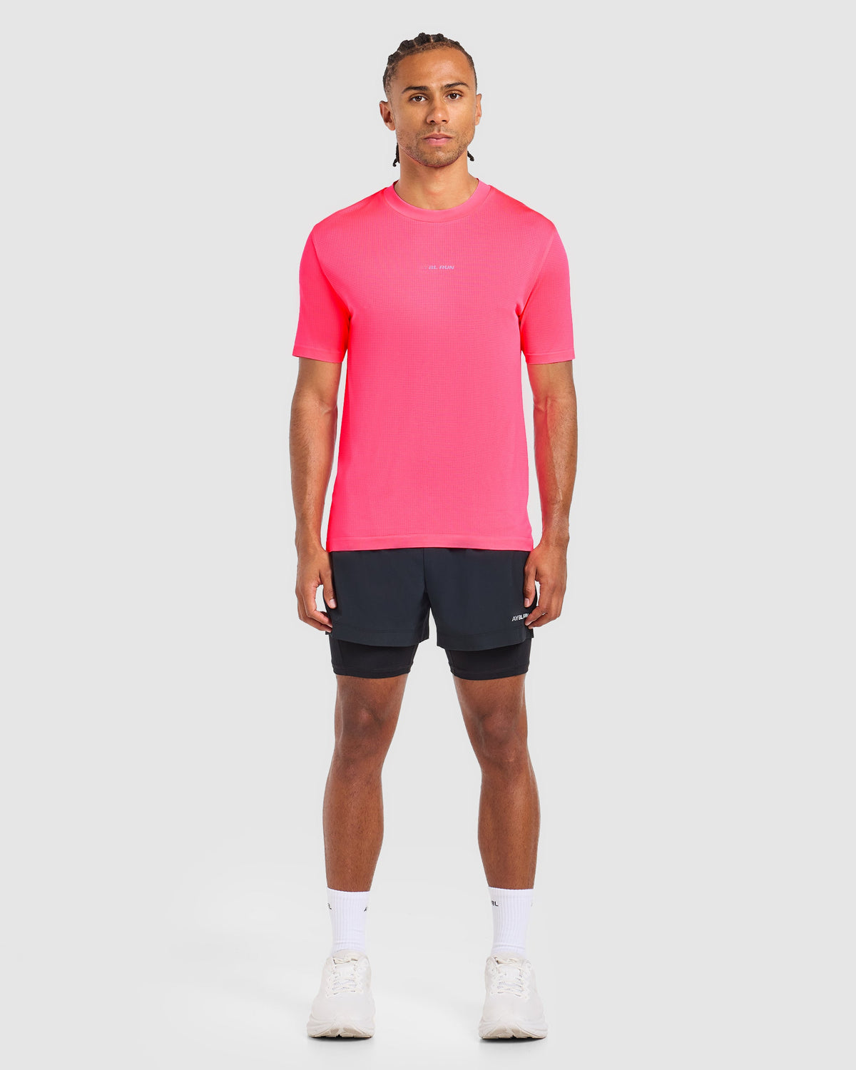 Run Seamless T Shirt - Neon Rosa