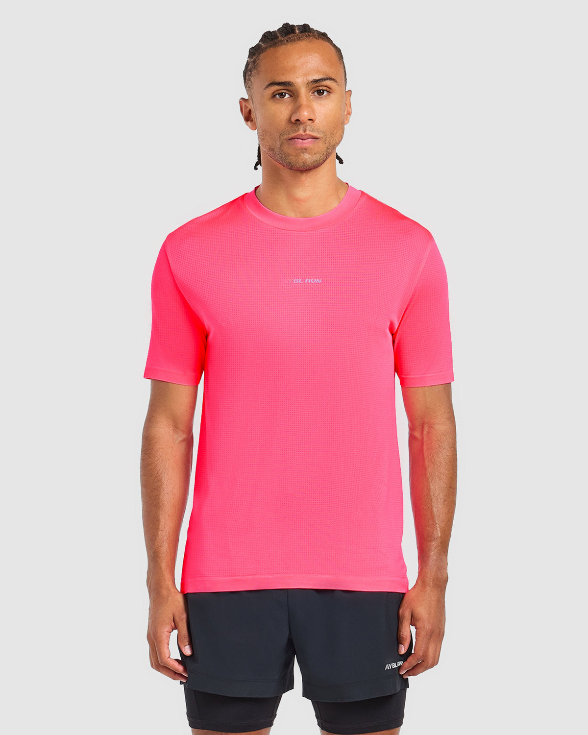Run Seamless T Shirt - Neon Rosa