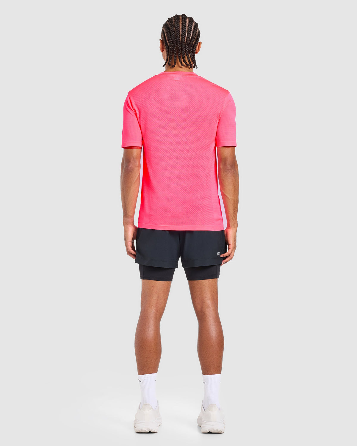 Run Seamless T Shirt - Neon Rosa