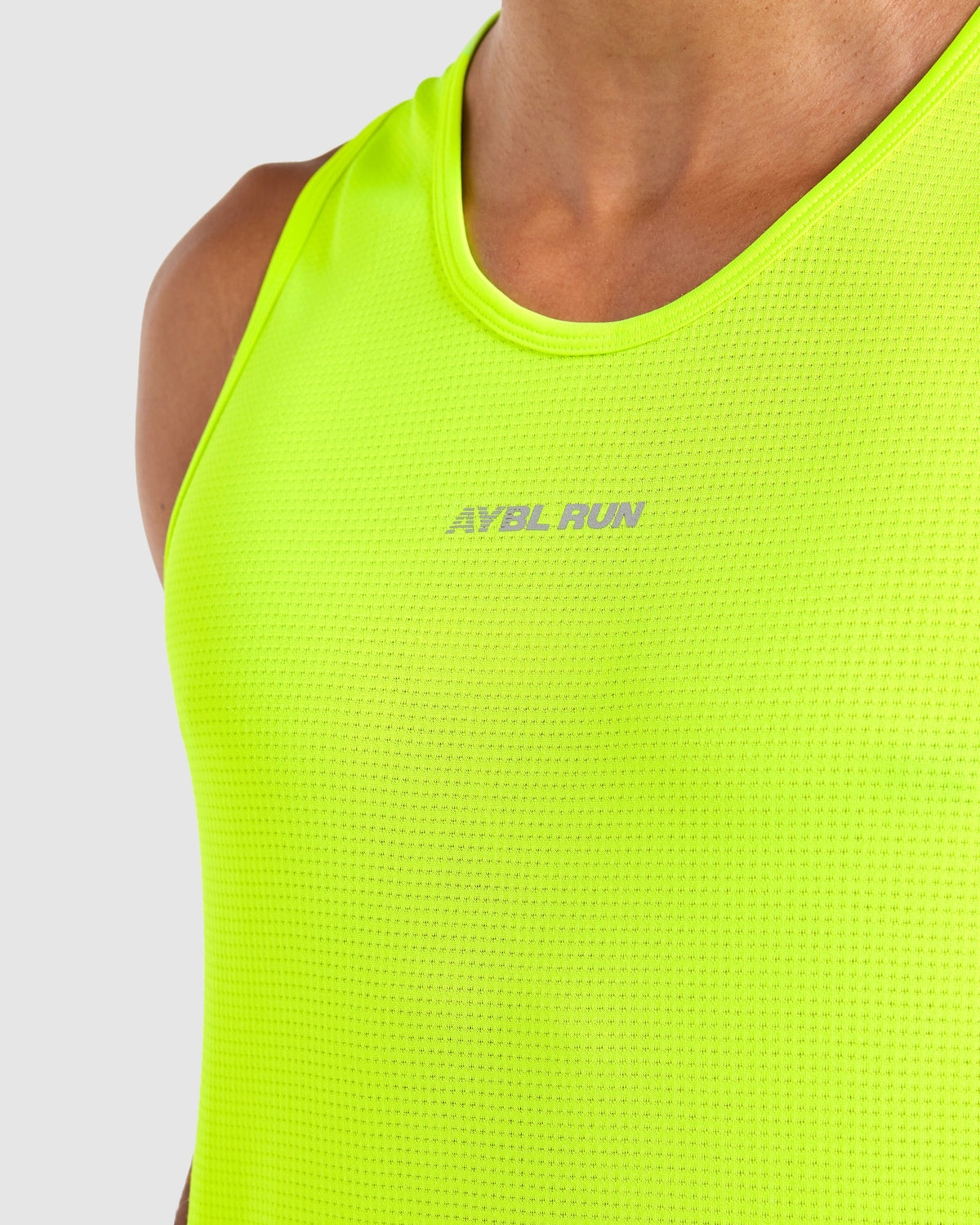 Run Seamless Tank - Neon Gelb