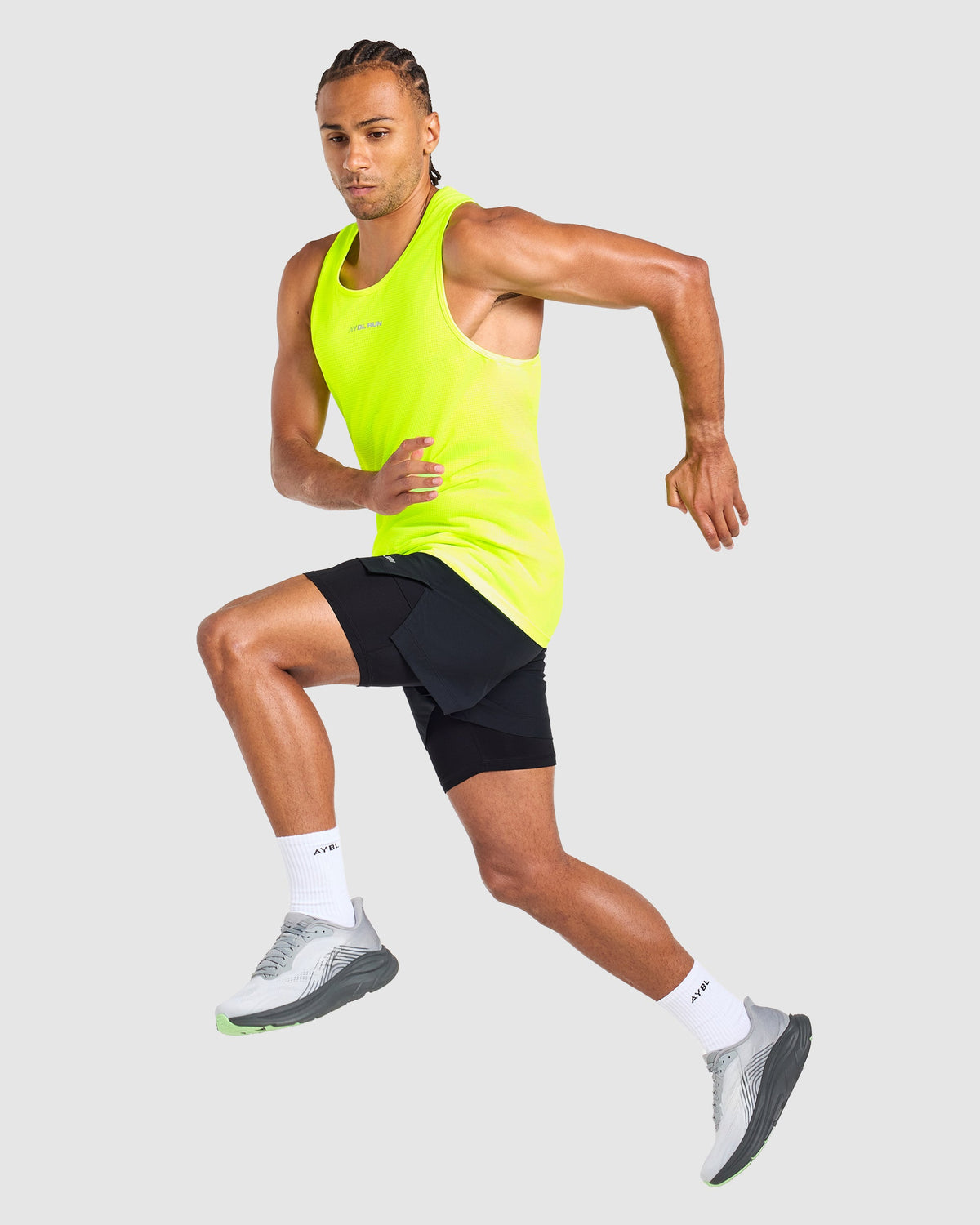Run Seamless Tank - Neon Gelb