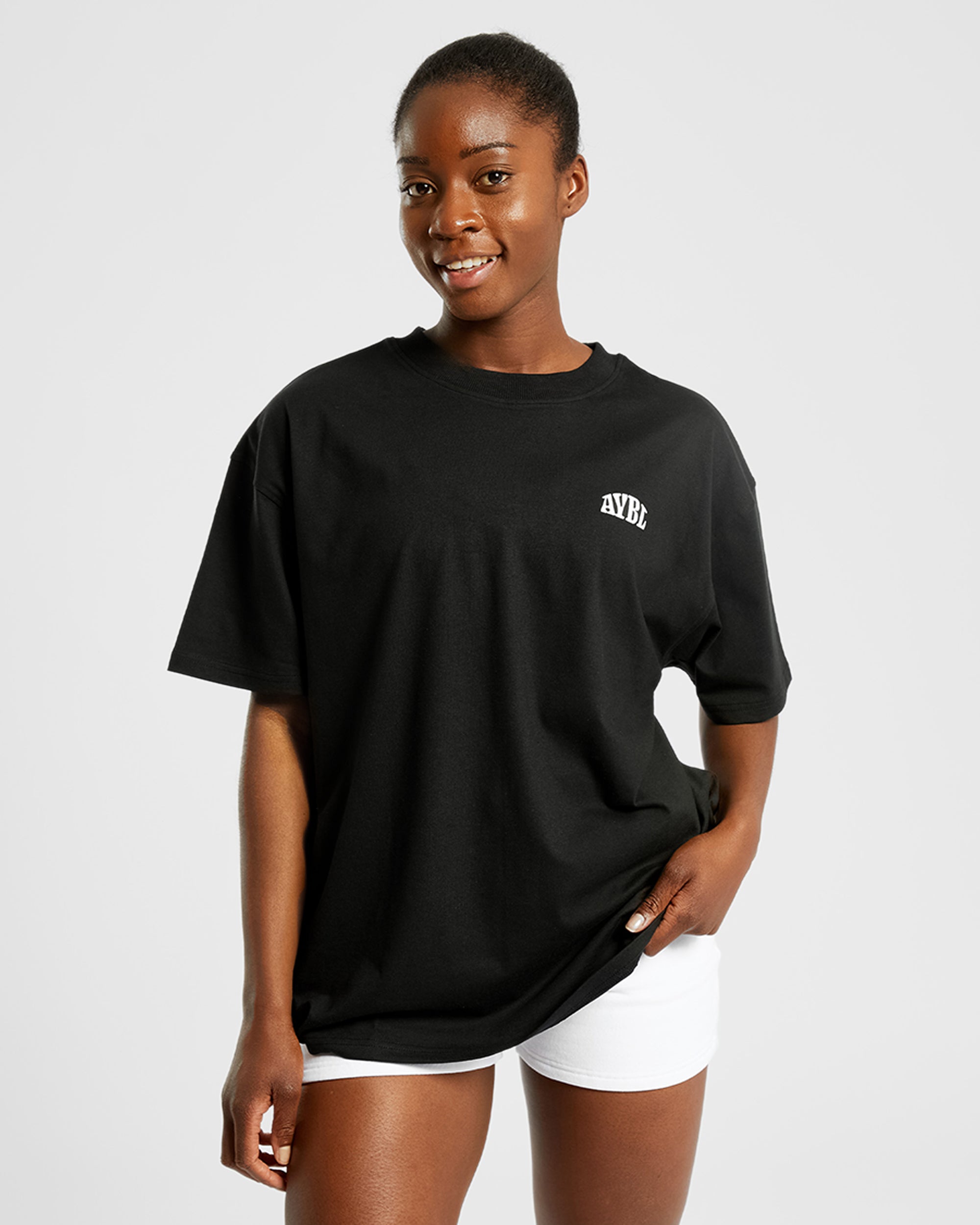 Mind Over Matter Oversized T Shirt - Schwarz