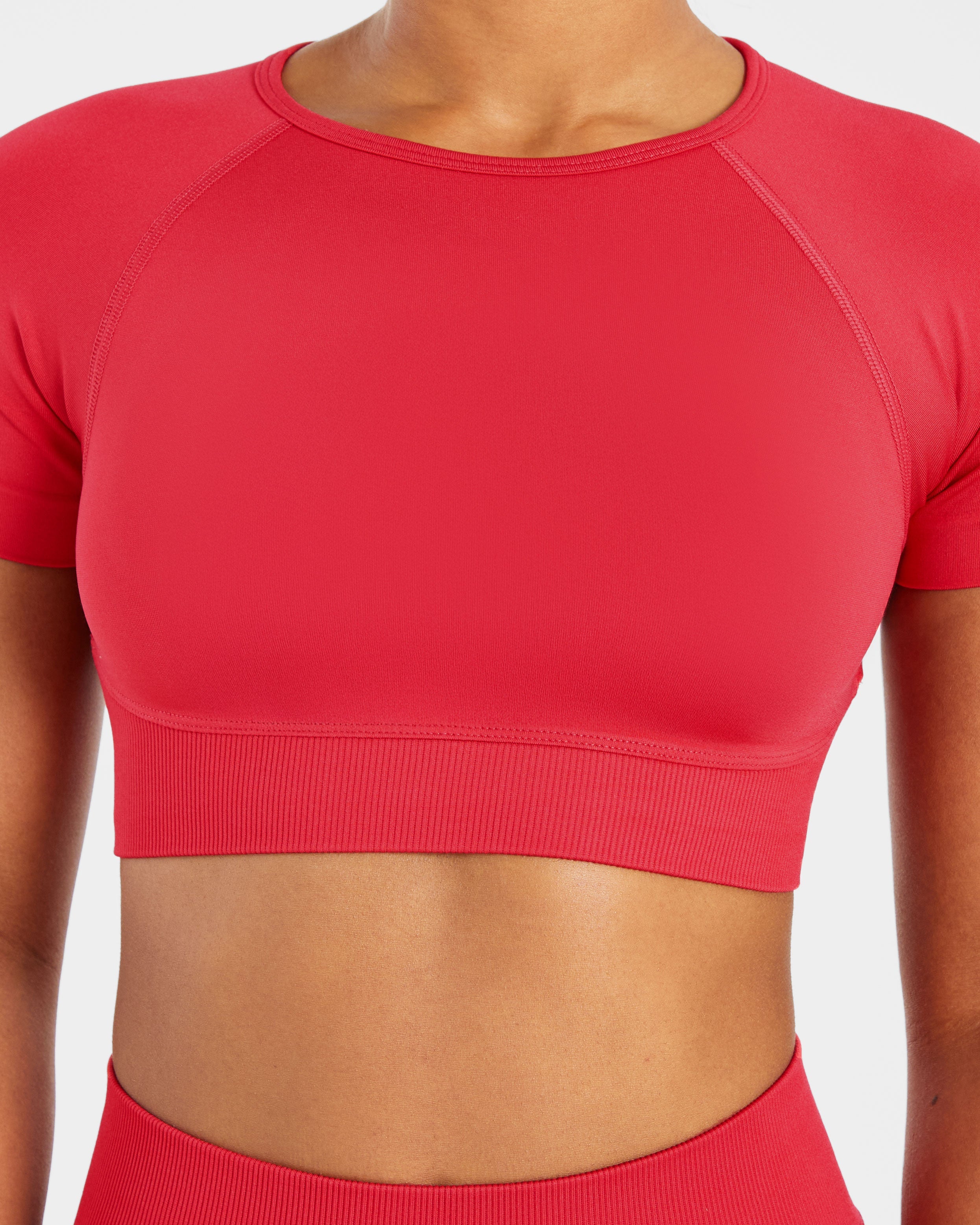 Adapt Seamless Crop Top - Salsa Rot