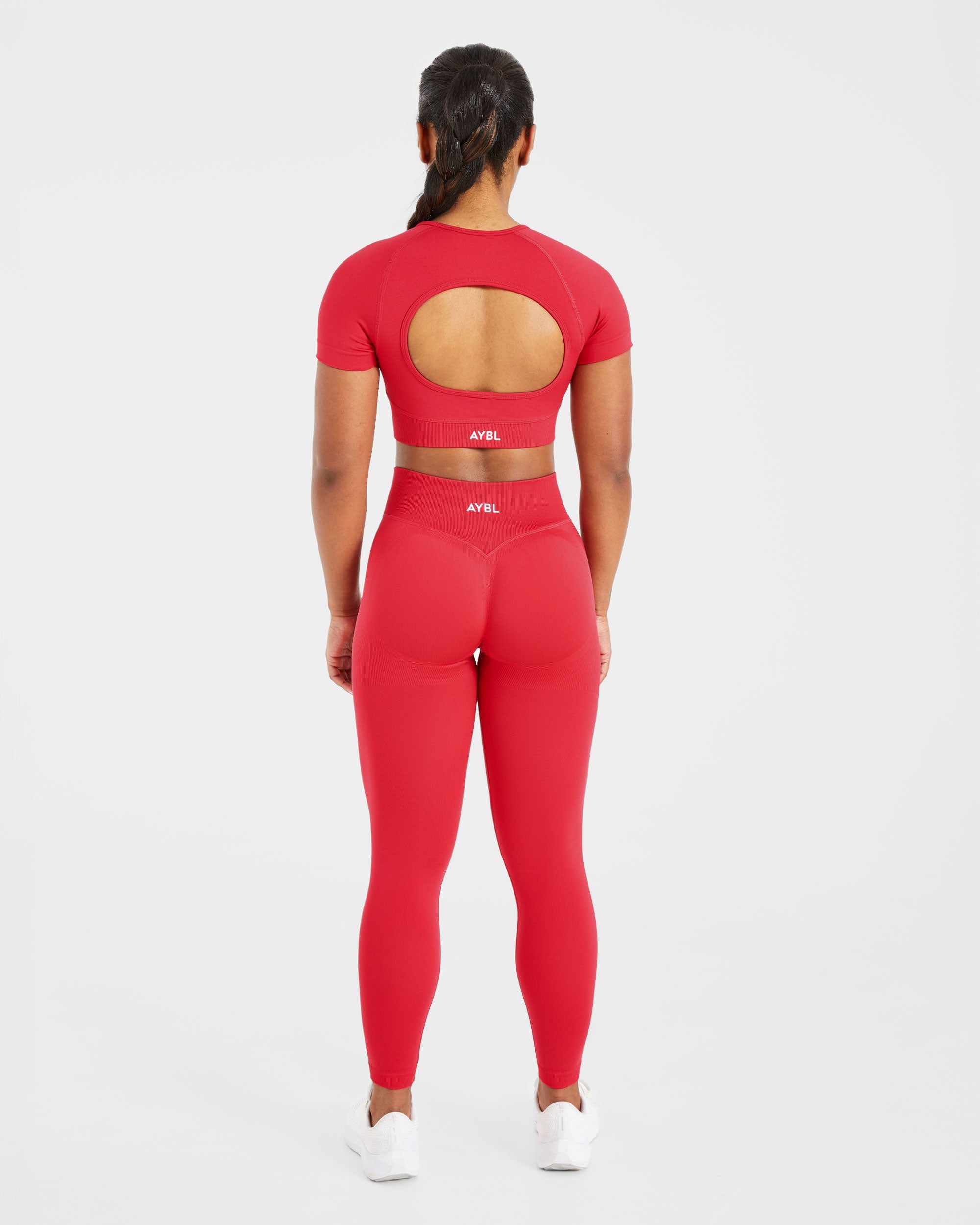 Adapt Seamless Crop Top - Salsa Rot
