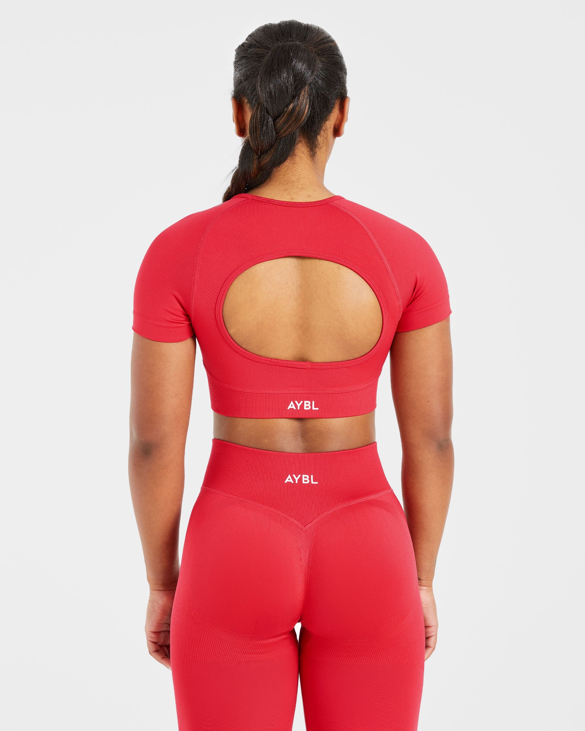 Adapt Seamless Crop Top - Salsa Rot