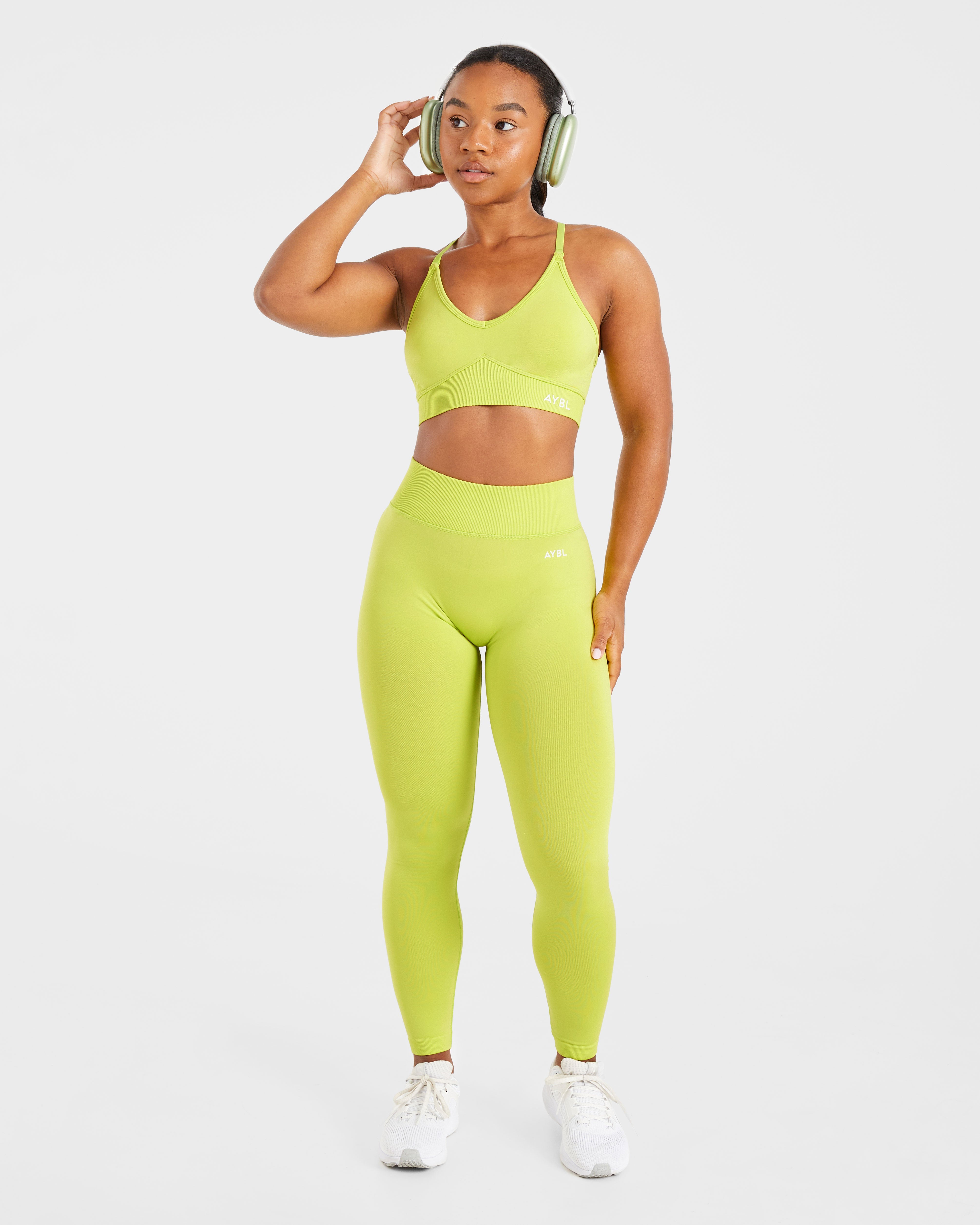Adapt Seamless Sports Bra - Lime Grün