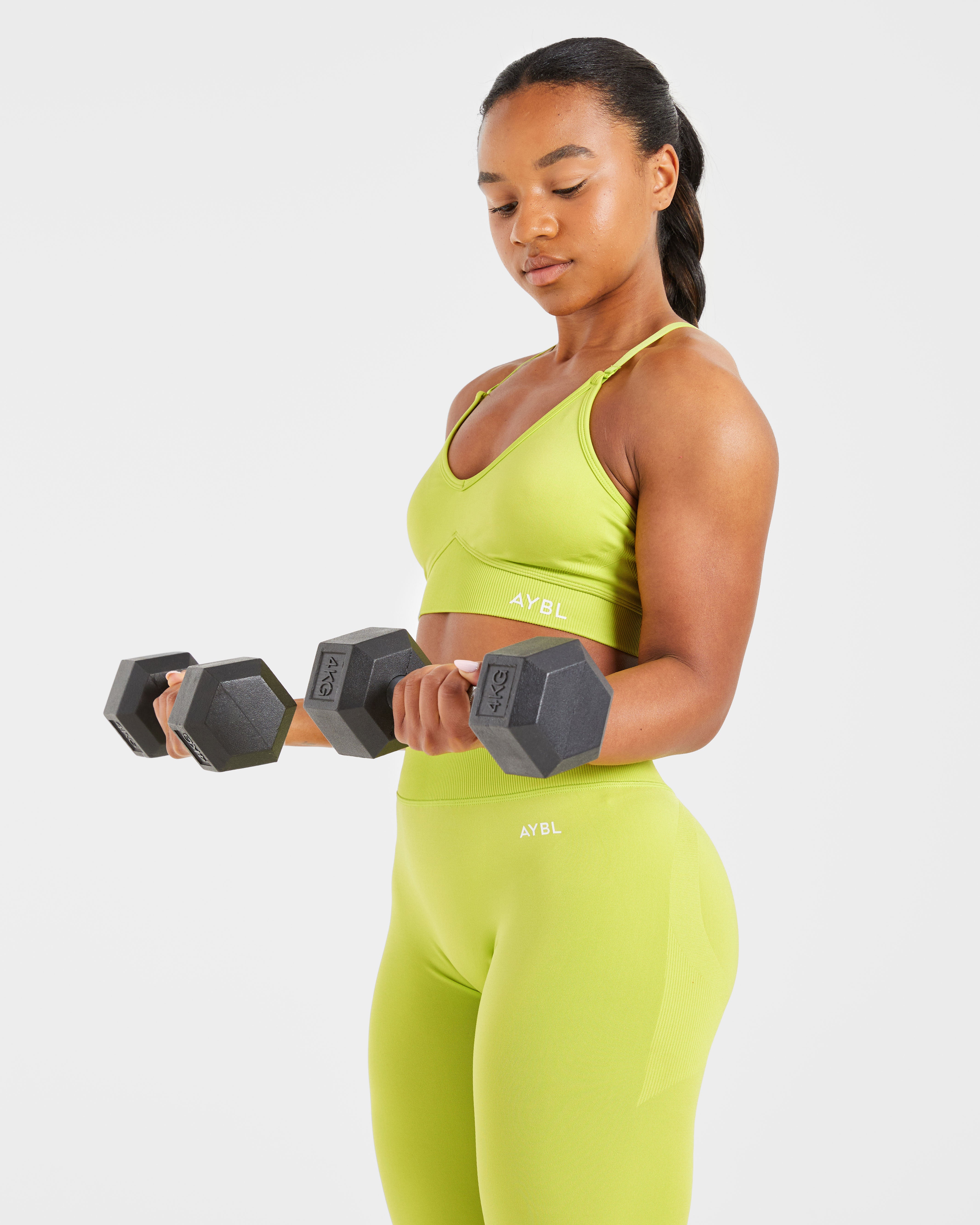 Adapt Seamless Sports Bra - Lime Grün