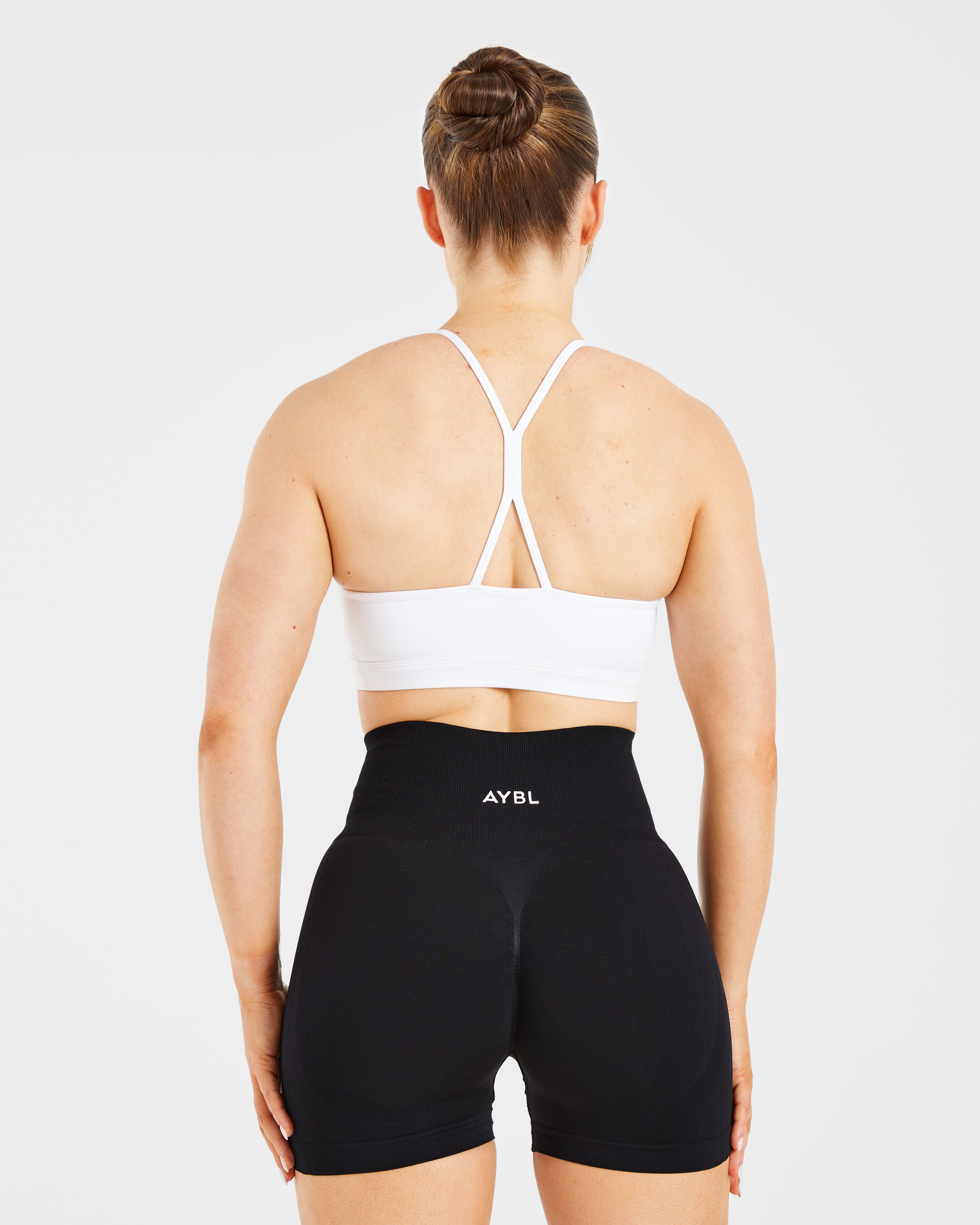 Essential Ruched Sports Bra - Weiß