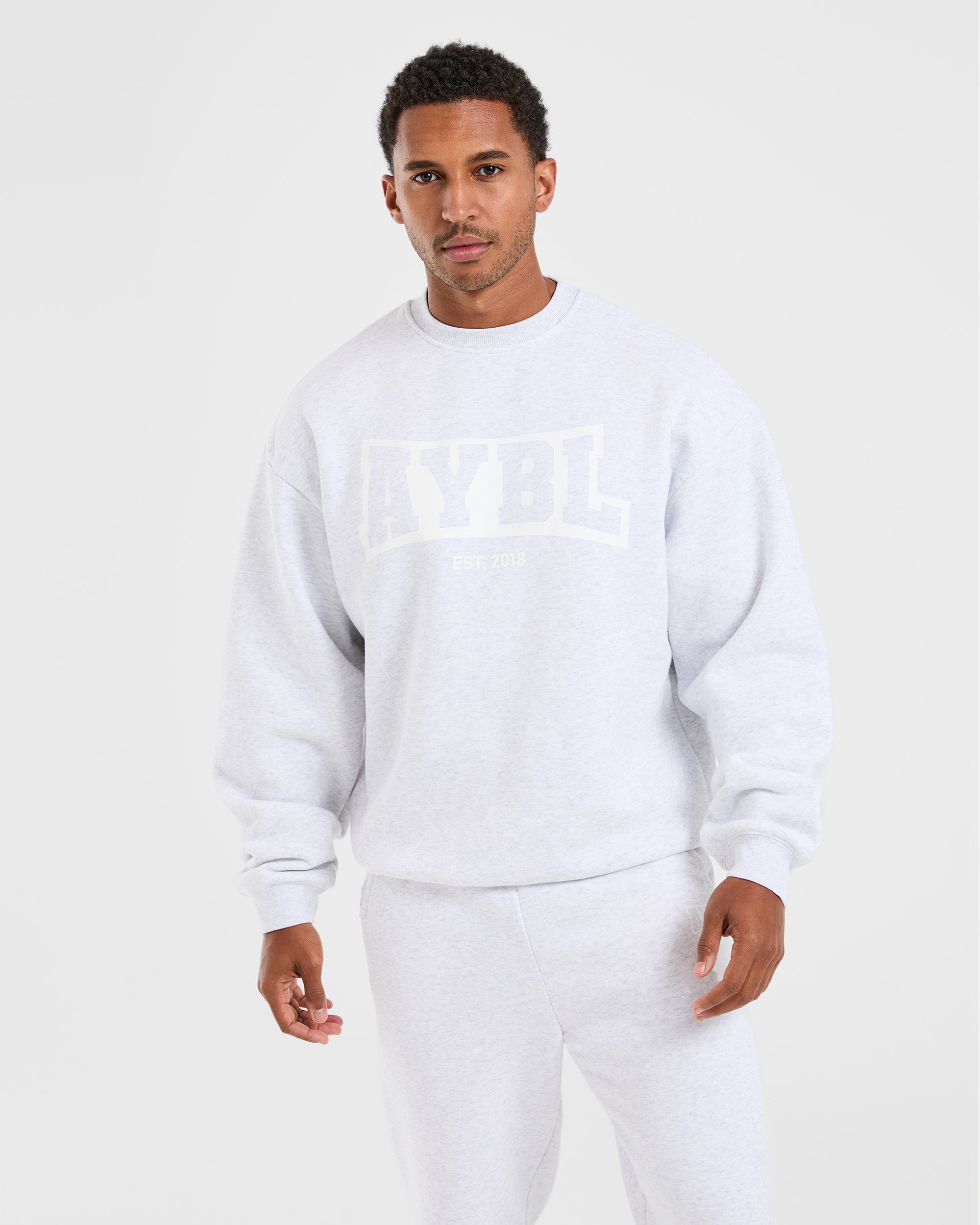 Academy Oversized Sweater - Grau Marl