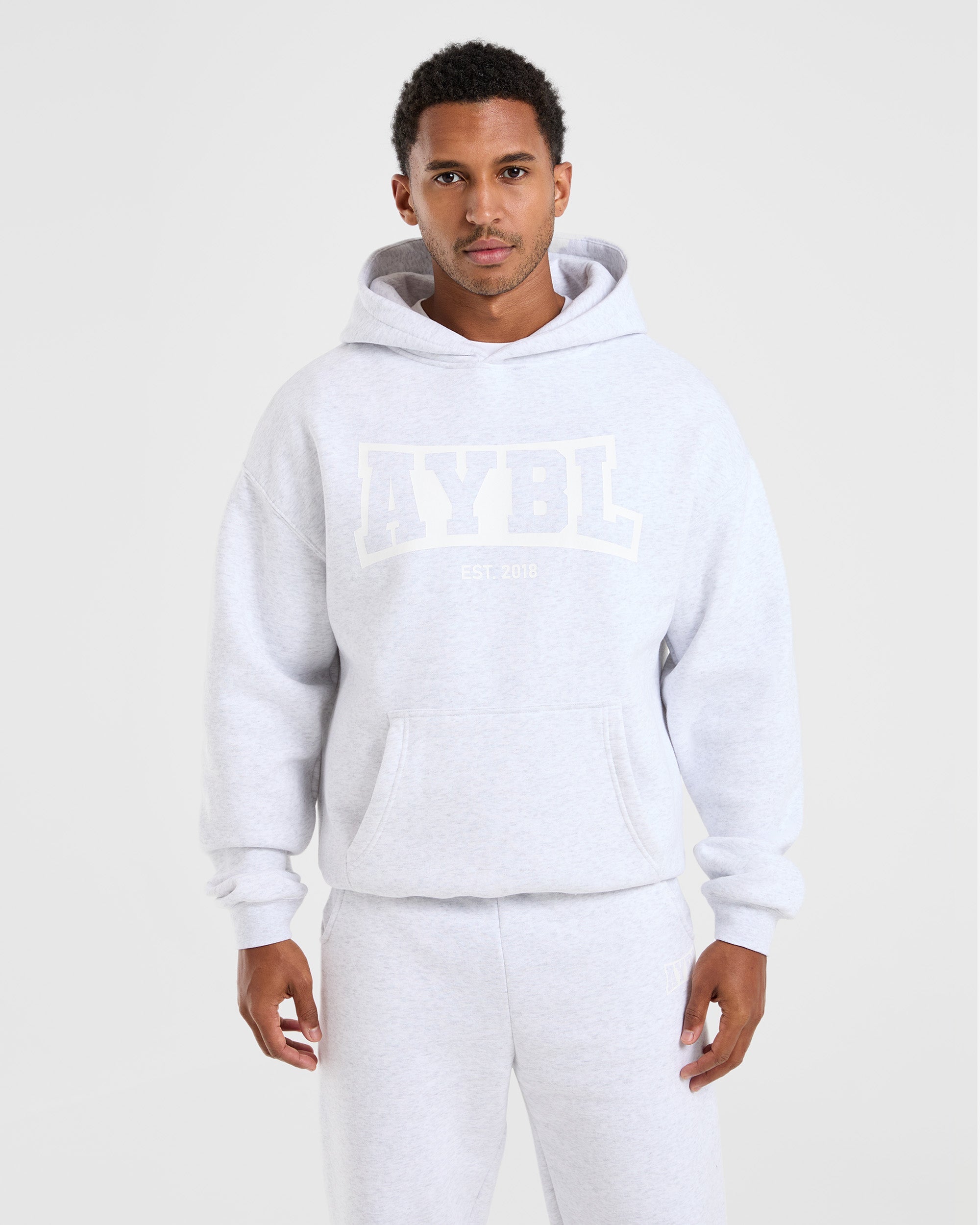 Academy Oversized Hoodie - Grau Marl