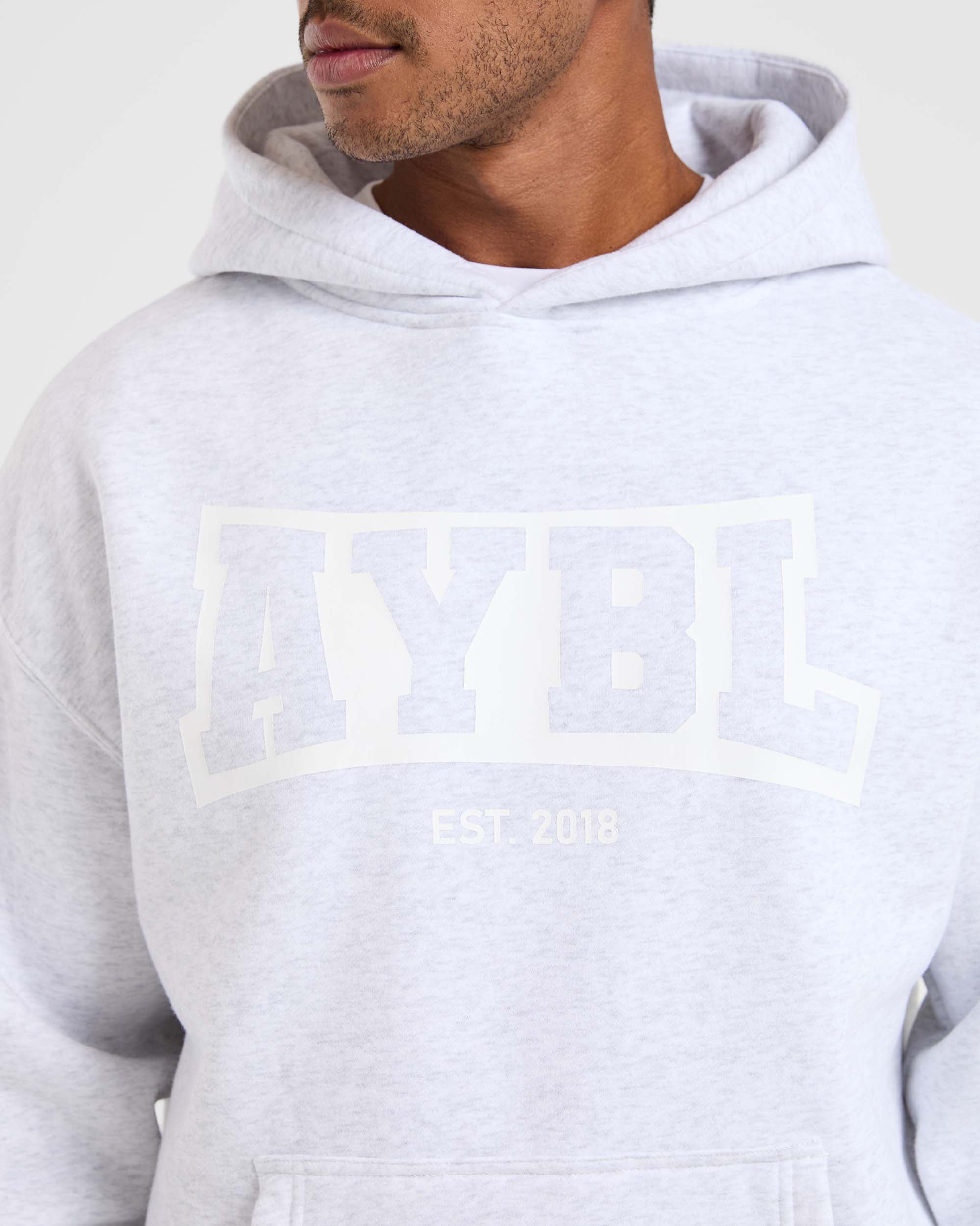 Academy Oversized Hoodie - Grau Marl