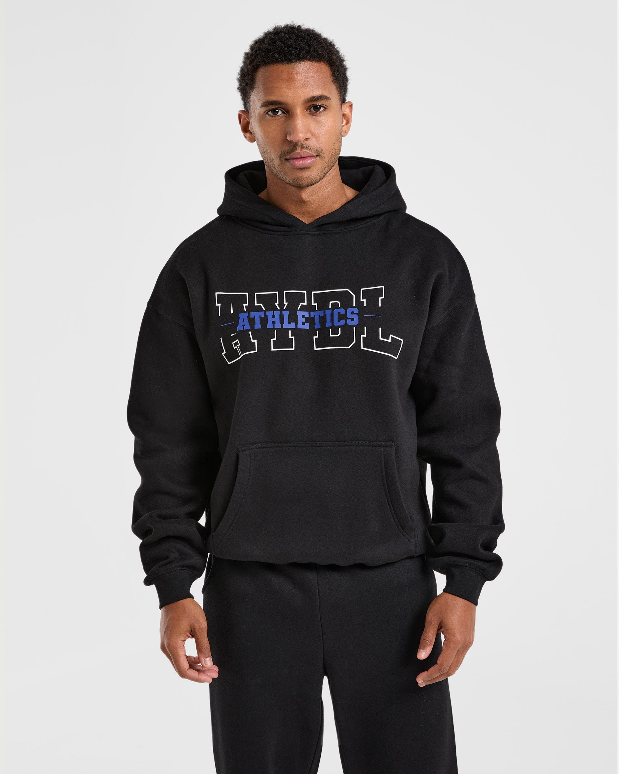 Athletics Oversized Hoodie - Schwarz