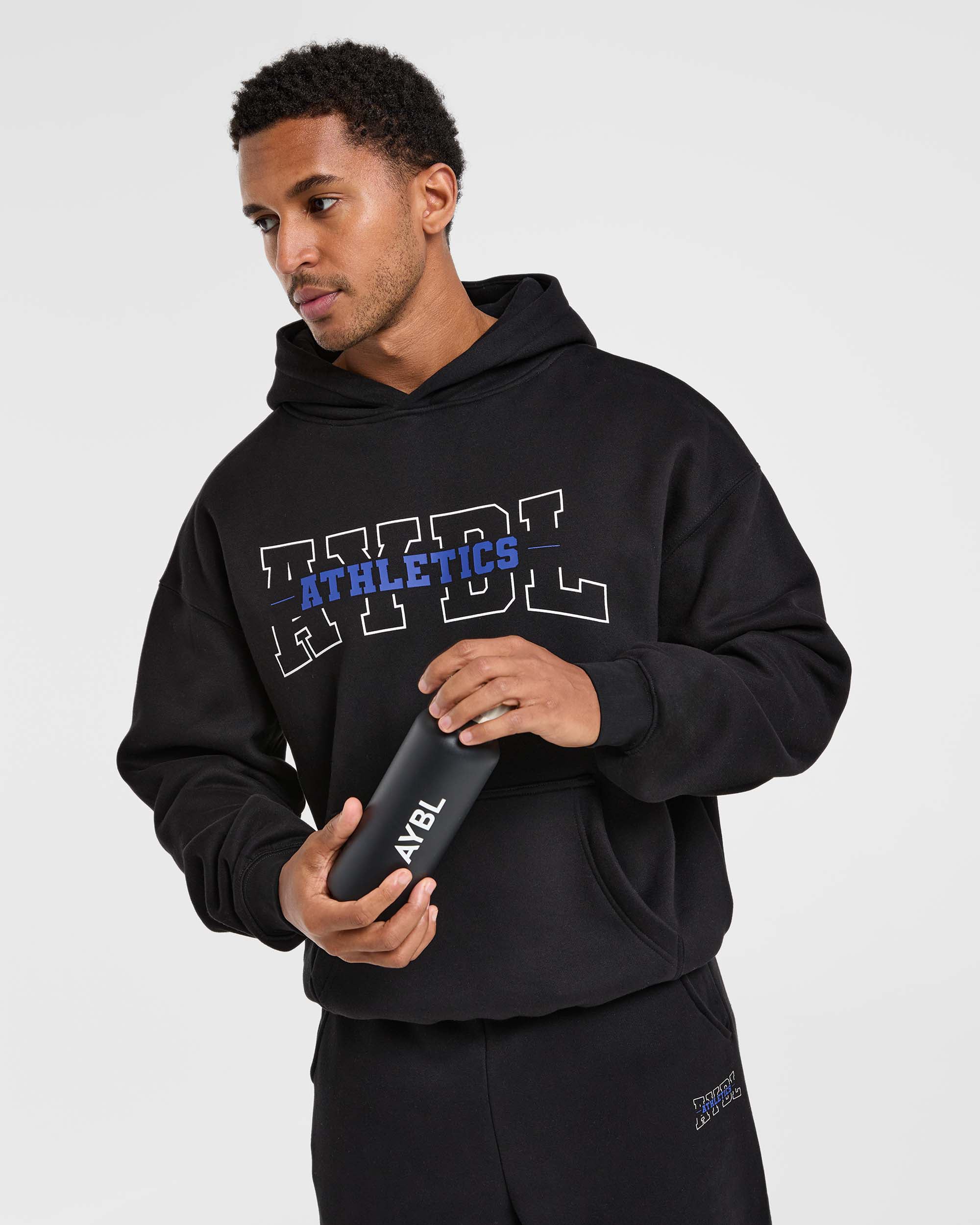 Athletics Oversized Hoodie - Schwarz