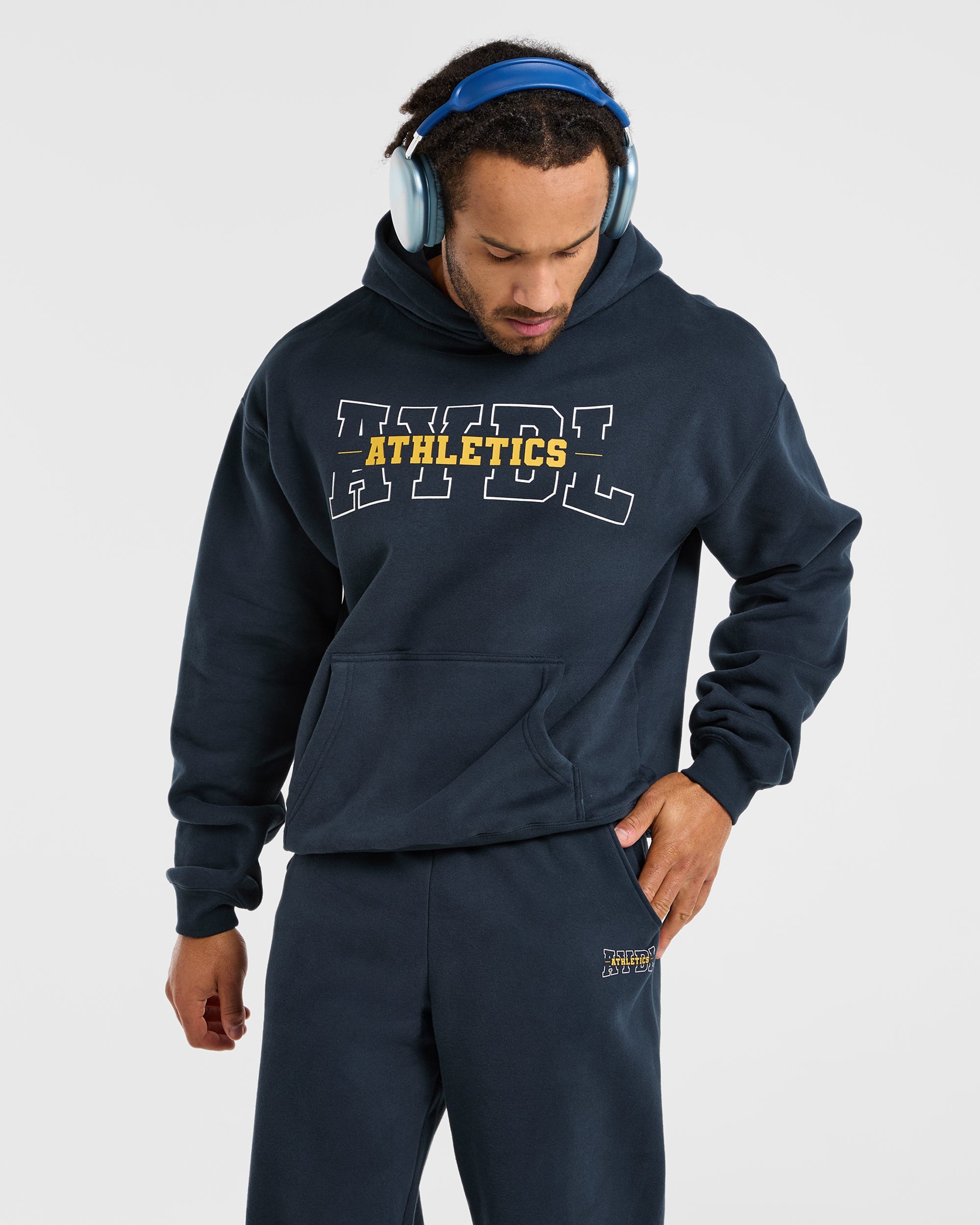 Athletics Oversized Hoodie - Navy