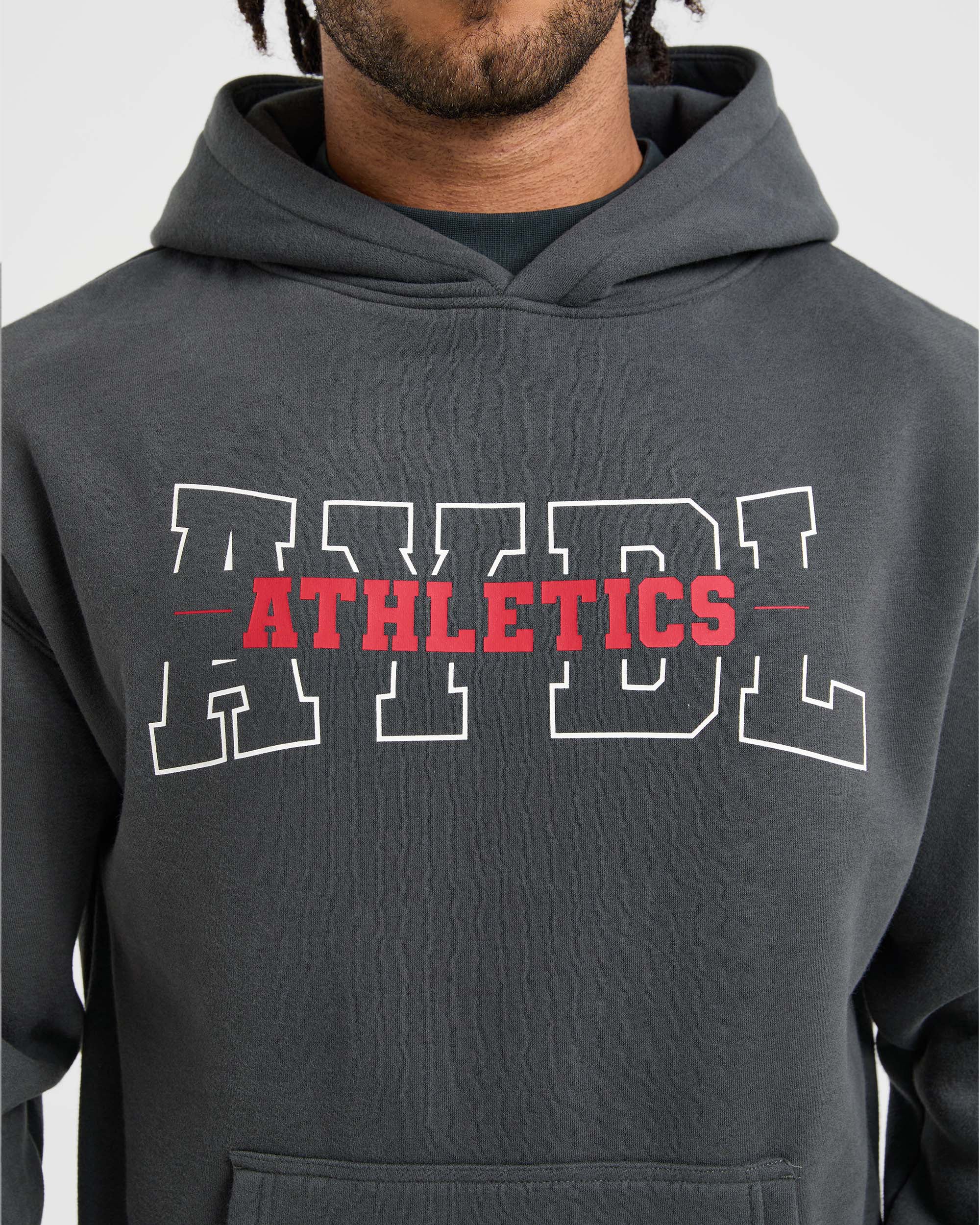 Athletics Oversized Hoodie - Charcoal