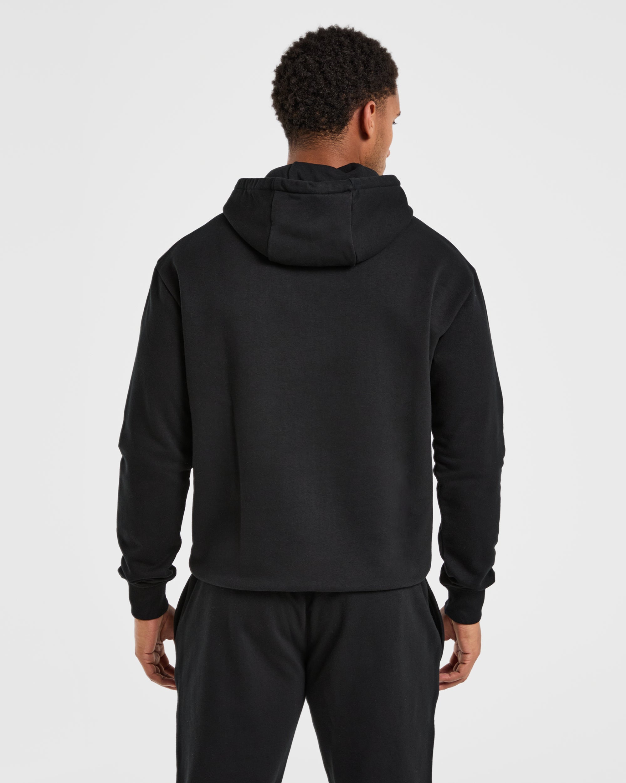 Black thin hoodie on sale