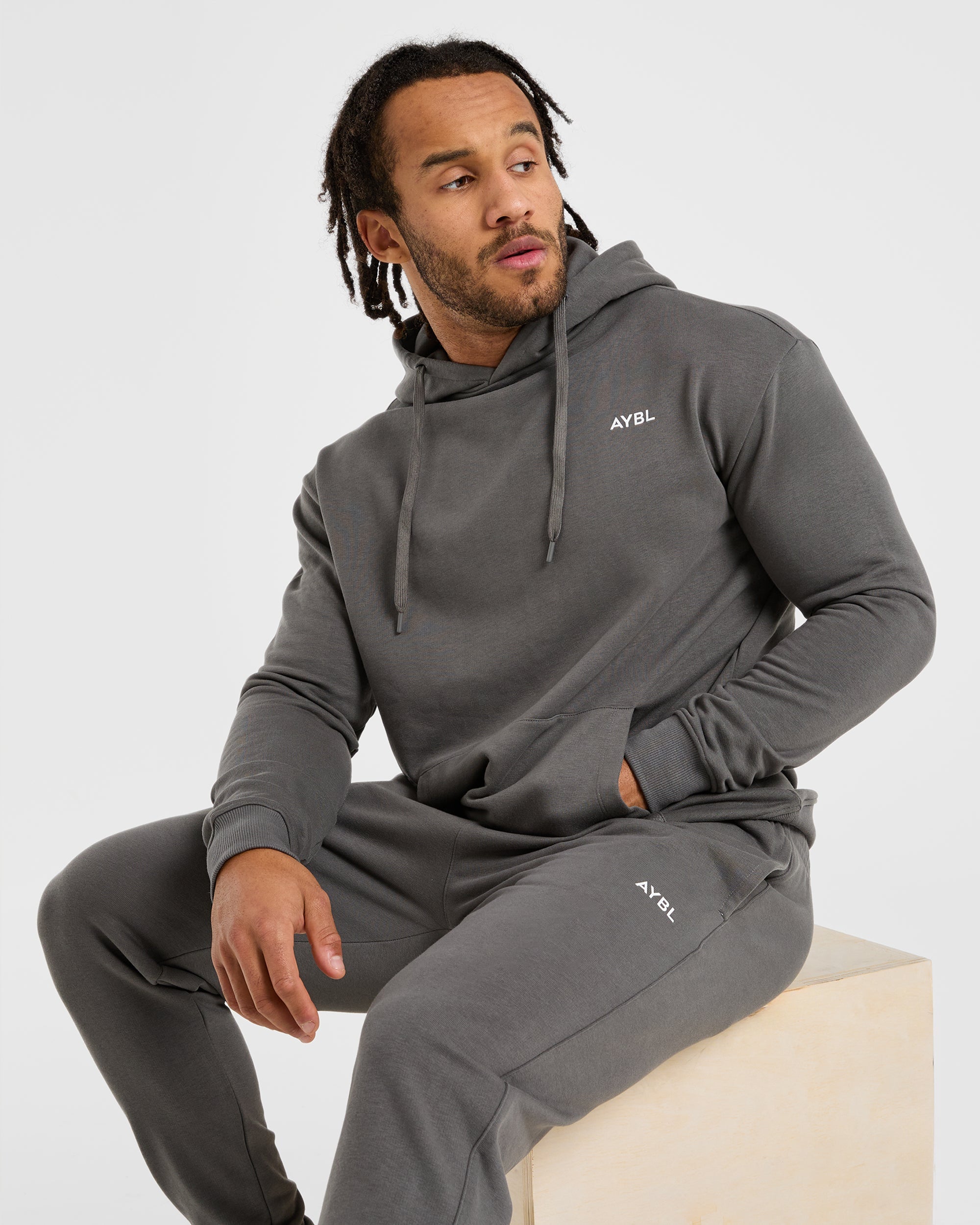 Essential Lightweight Hoodie - Charcoal