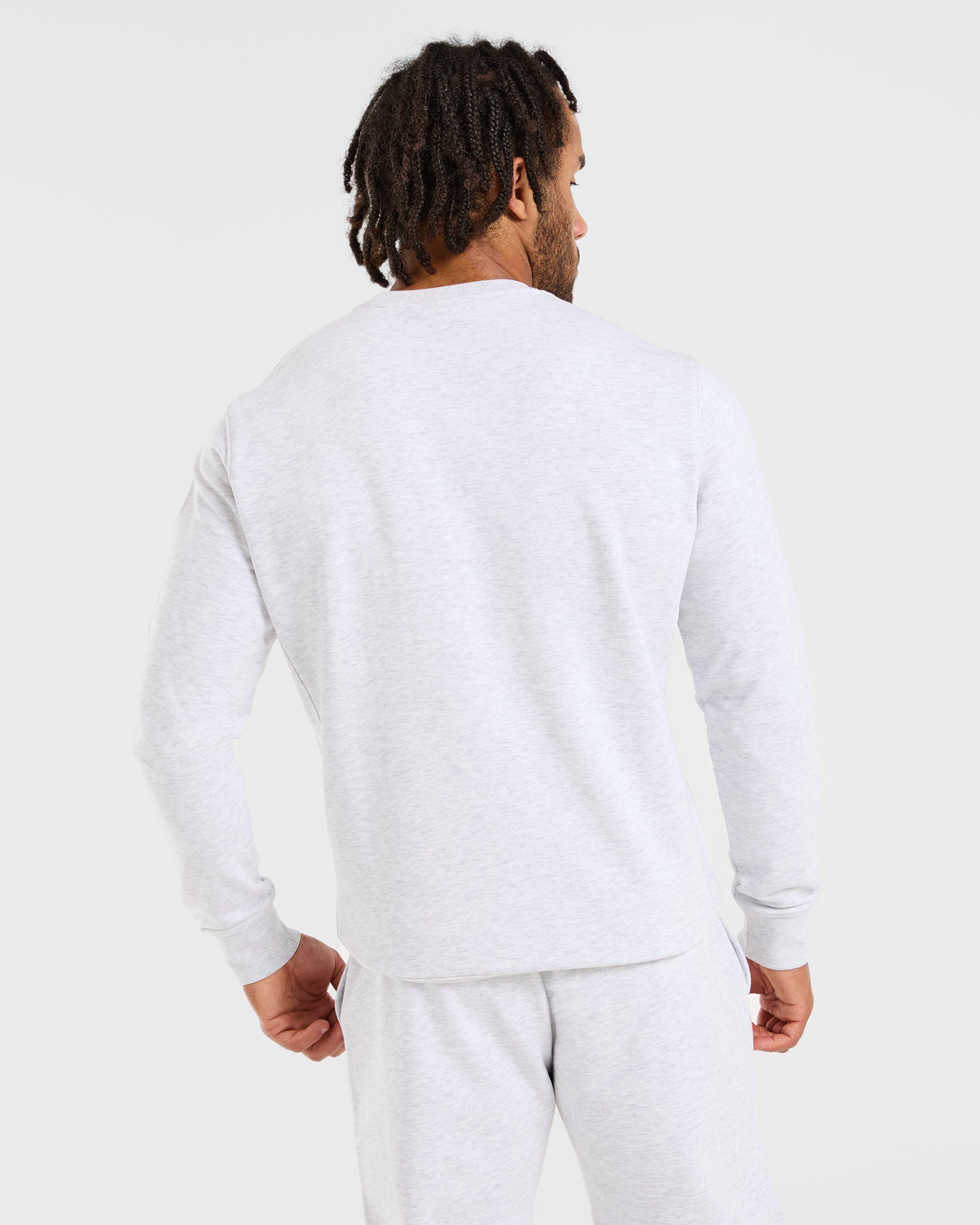 Essential Lightweight Sweater - Grey Marl