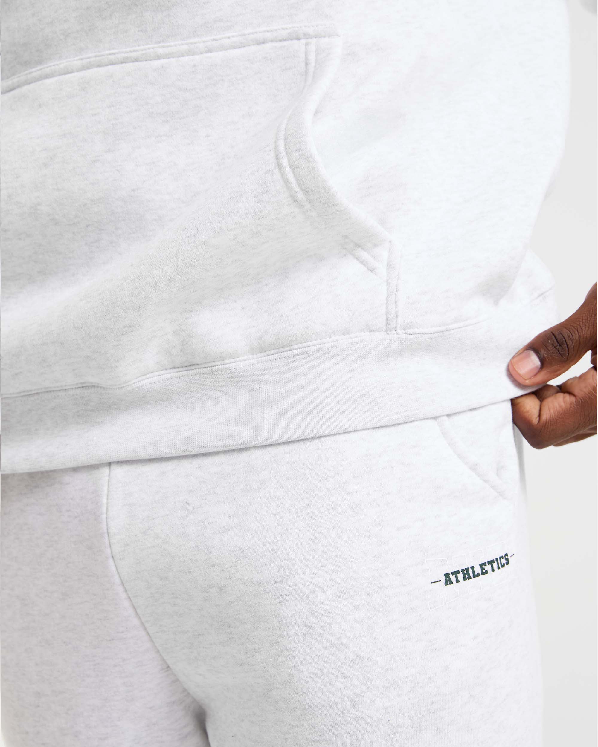 Athletics Oversized Hoodie - Grau Marl