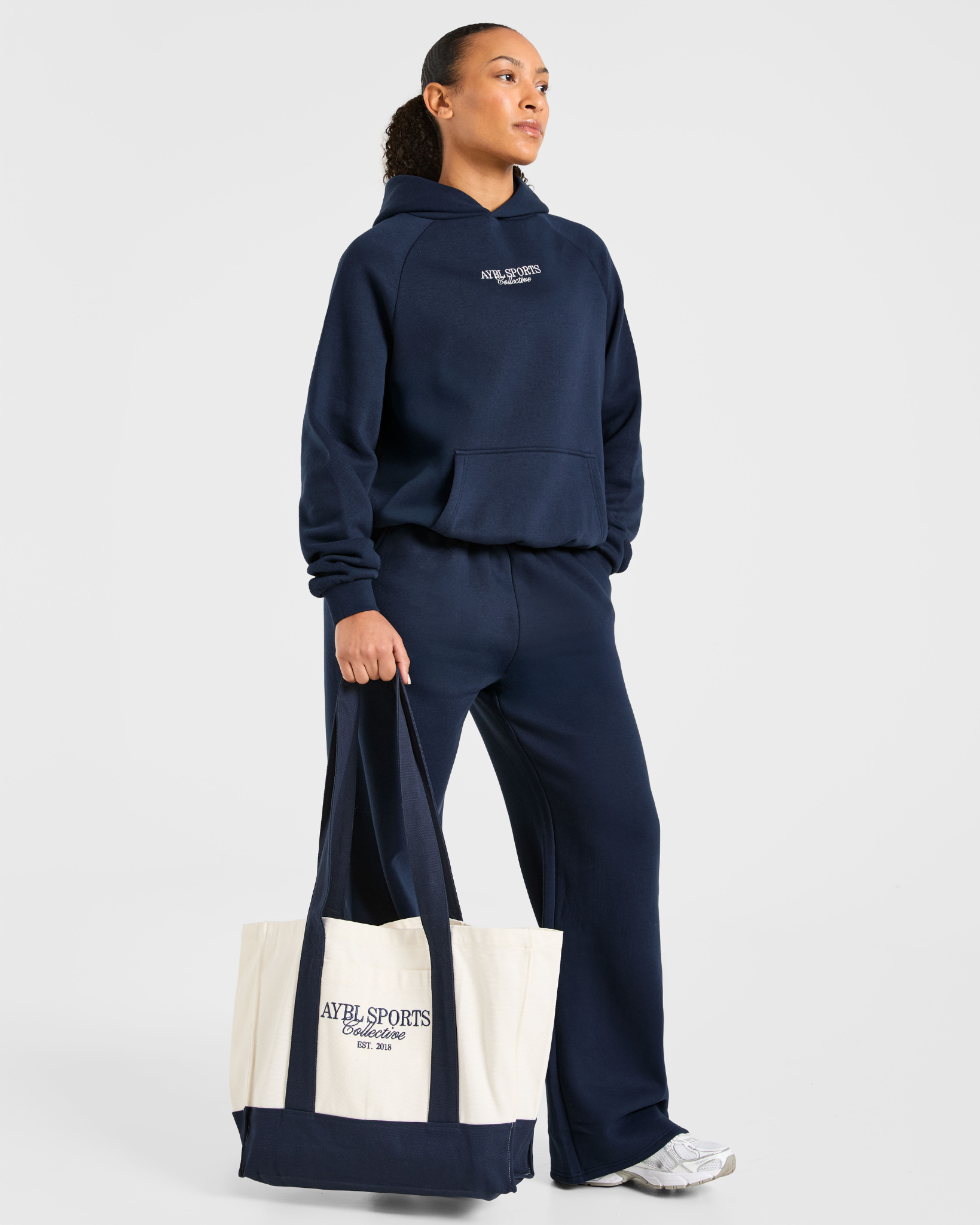 Sports Collective Tote Bag - Off White/Navy