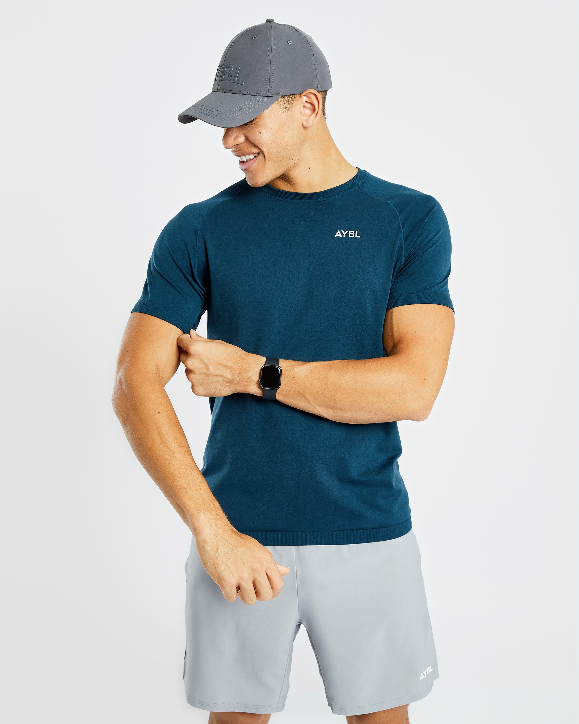 Ascend Seamless T Shirt - Marine Blau