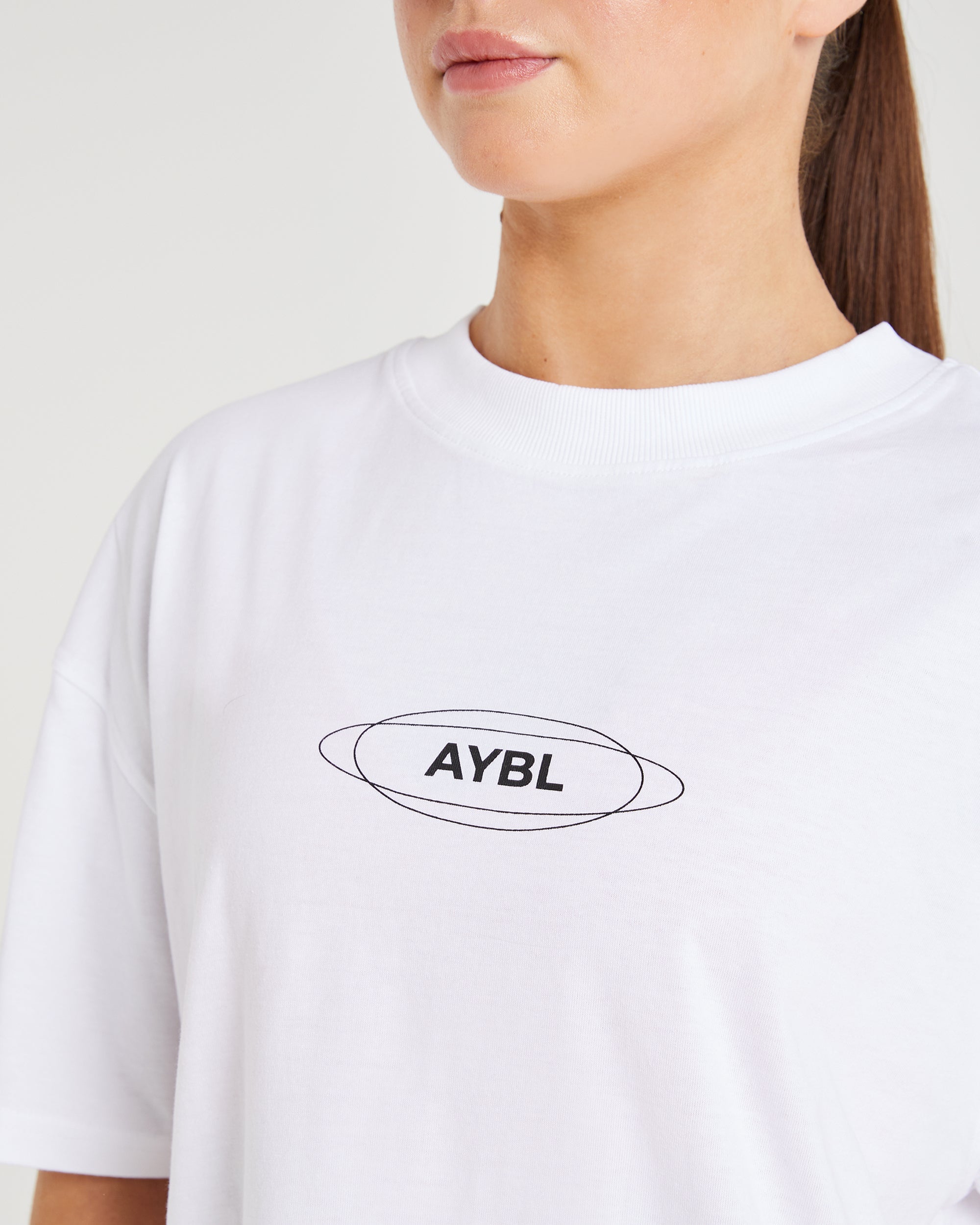 AYBL Cosmic Oversized T Shirt - White