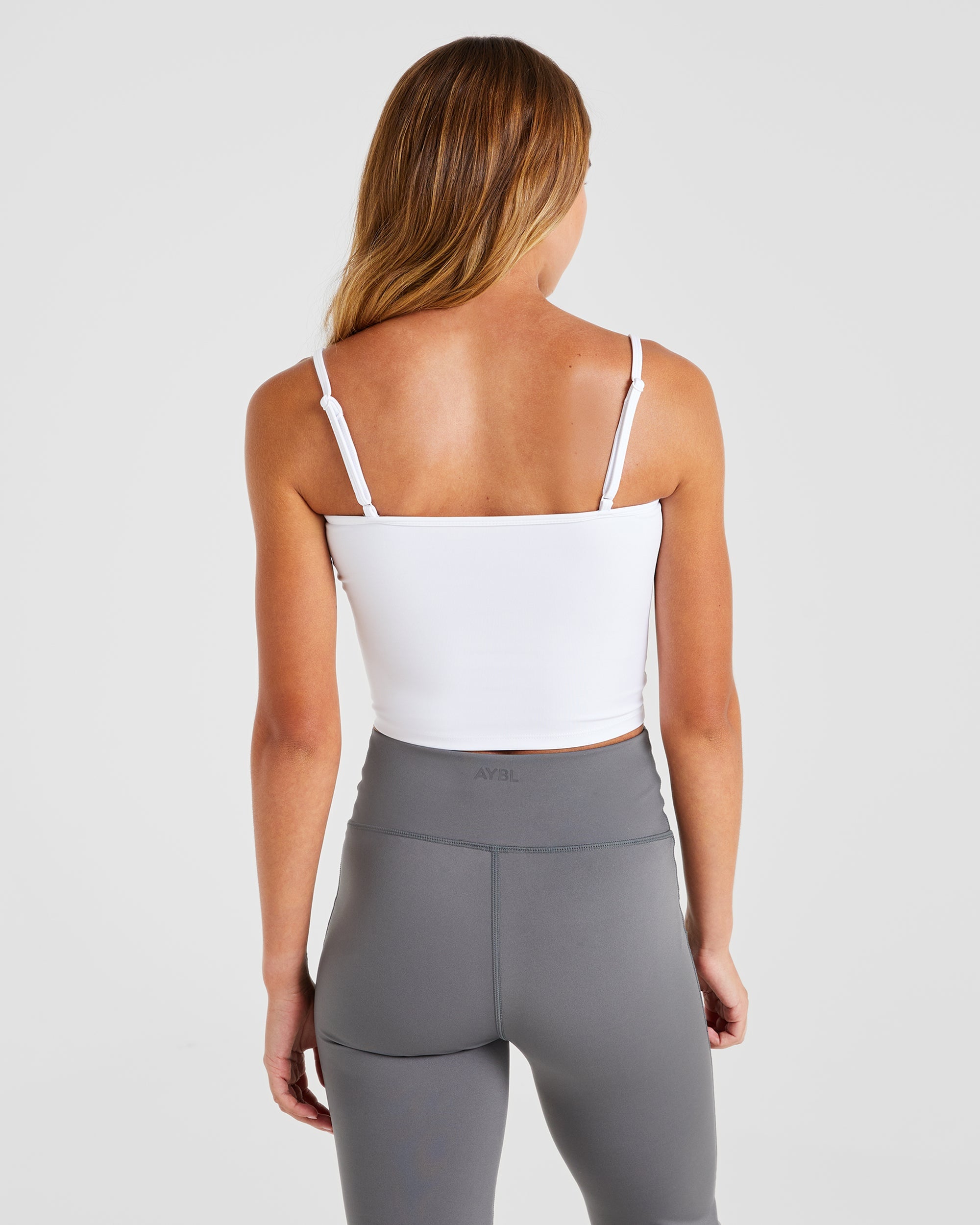 Essential Crop Vest - Weiß