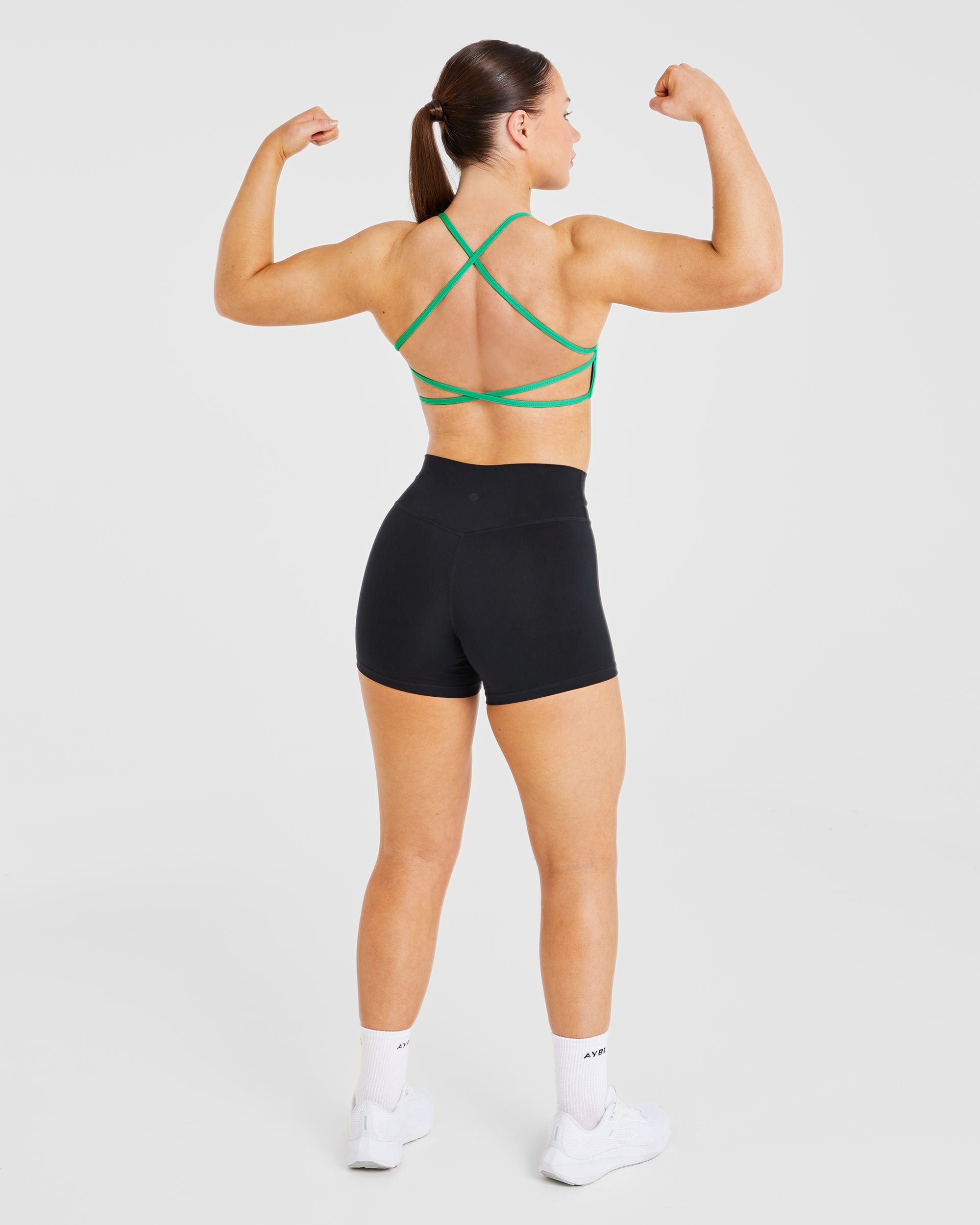 Essential Crossback Sports Bra - Emerald Grün