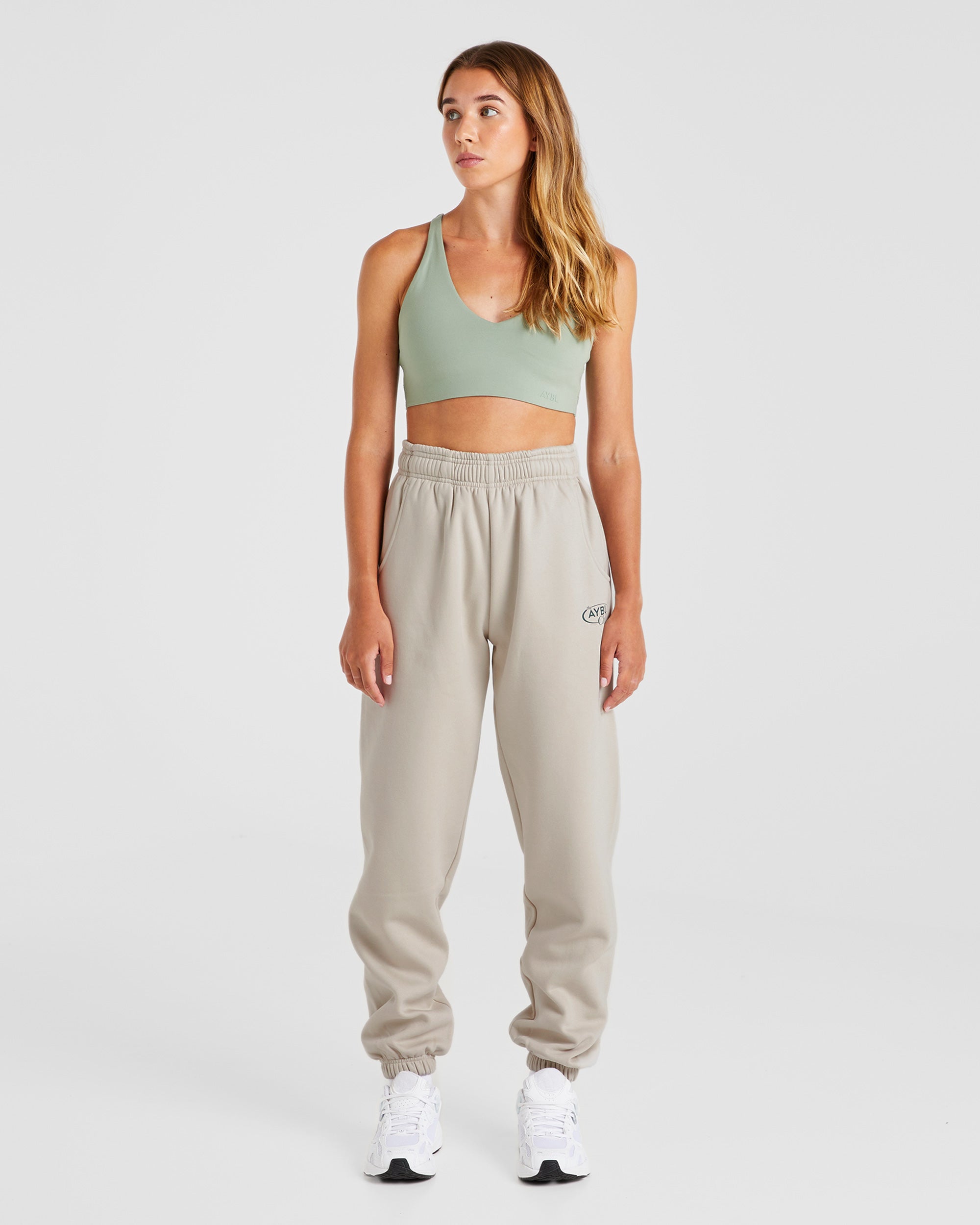 AYBL Club Oversized Joggers - Sand/Grün