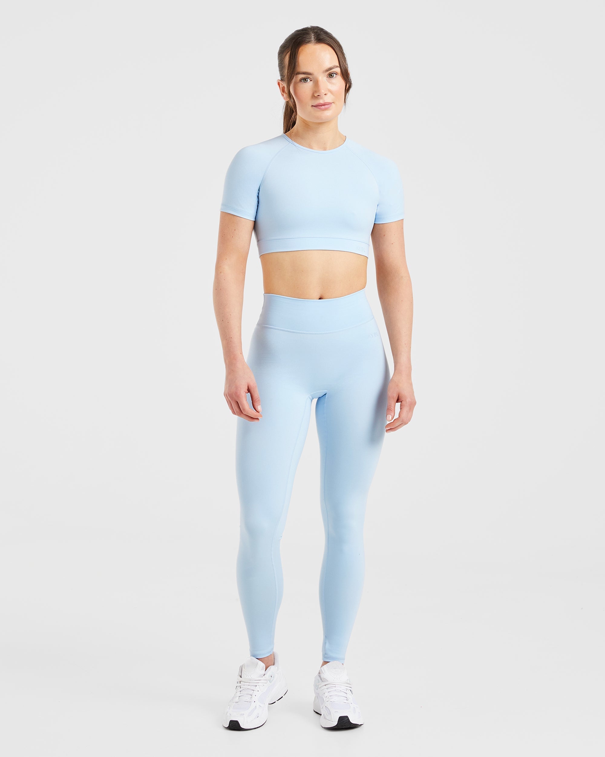 Staple Crop Top - Pastel Blau