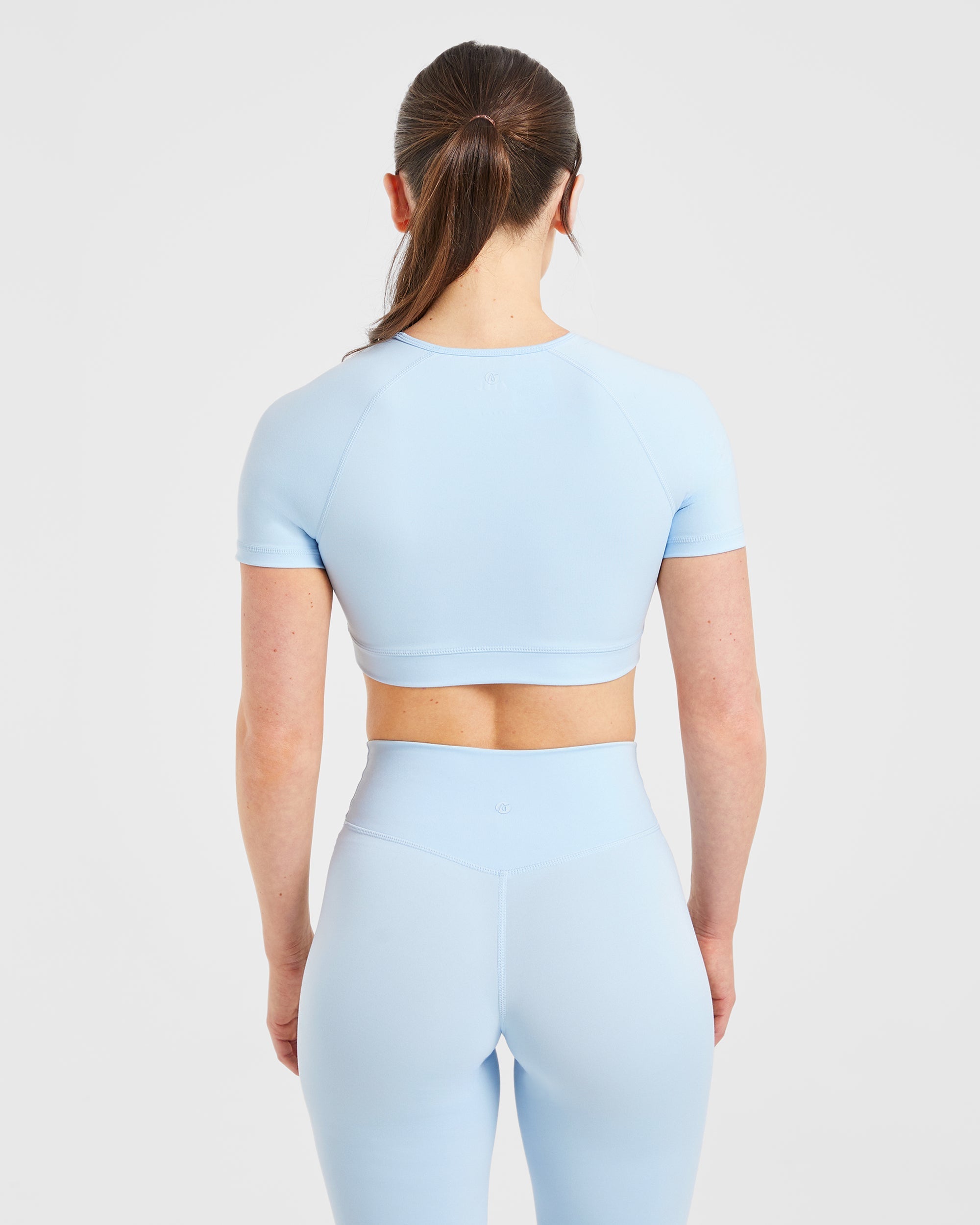 Staple Crop Top - Pastel Blau