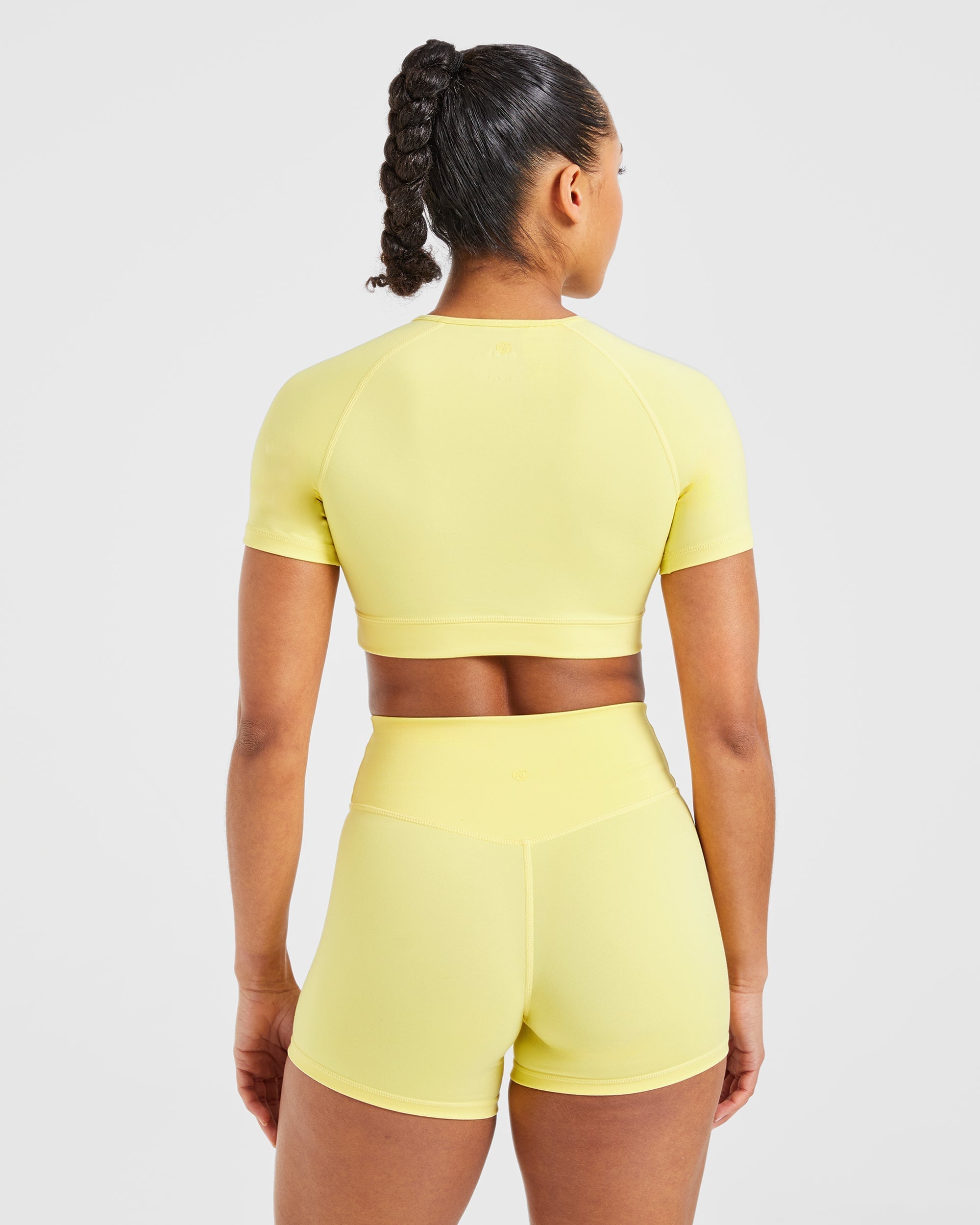 Staple Crop Top - Pastel Lemon