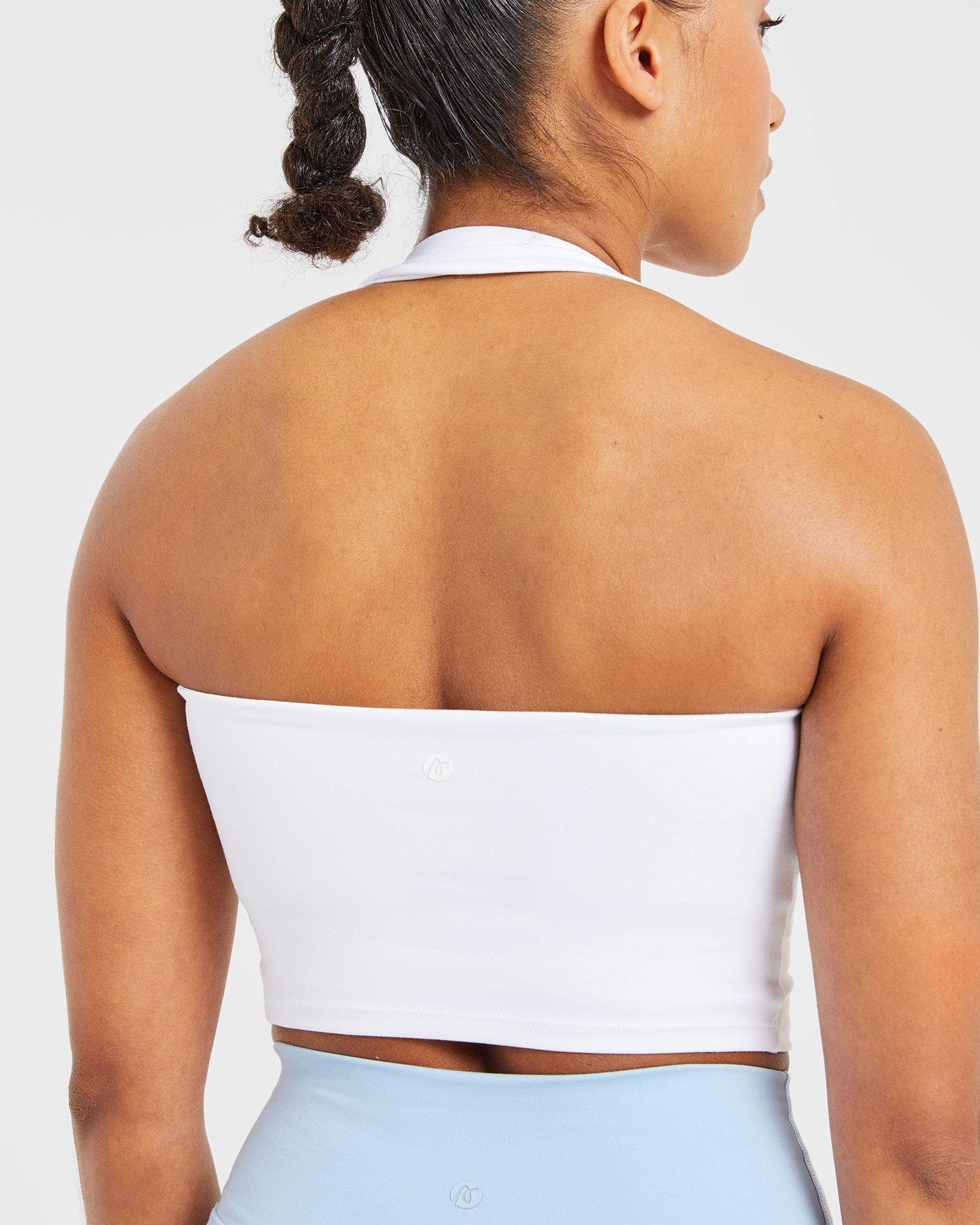 Staple Halterneck Crop Top - Wit