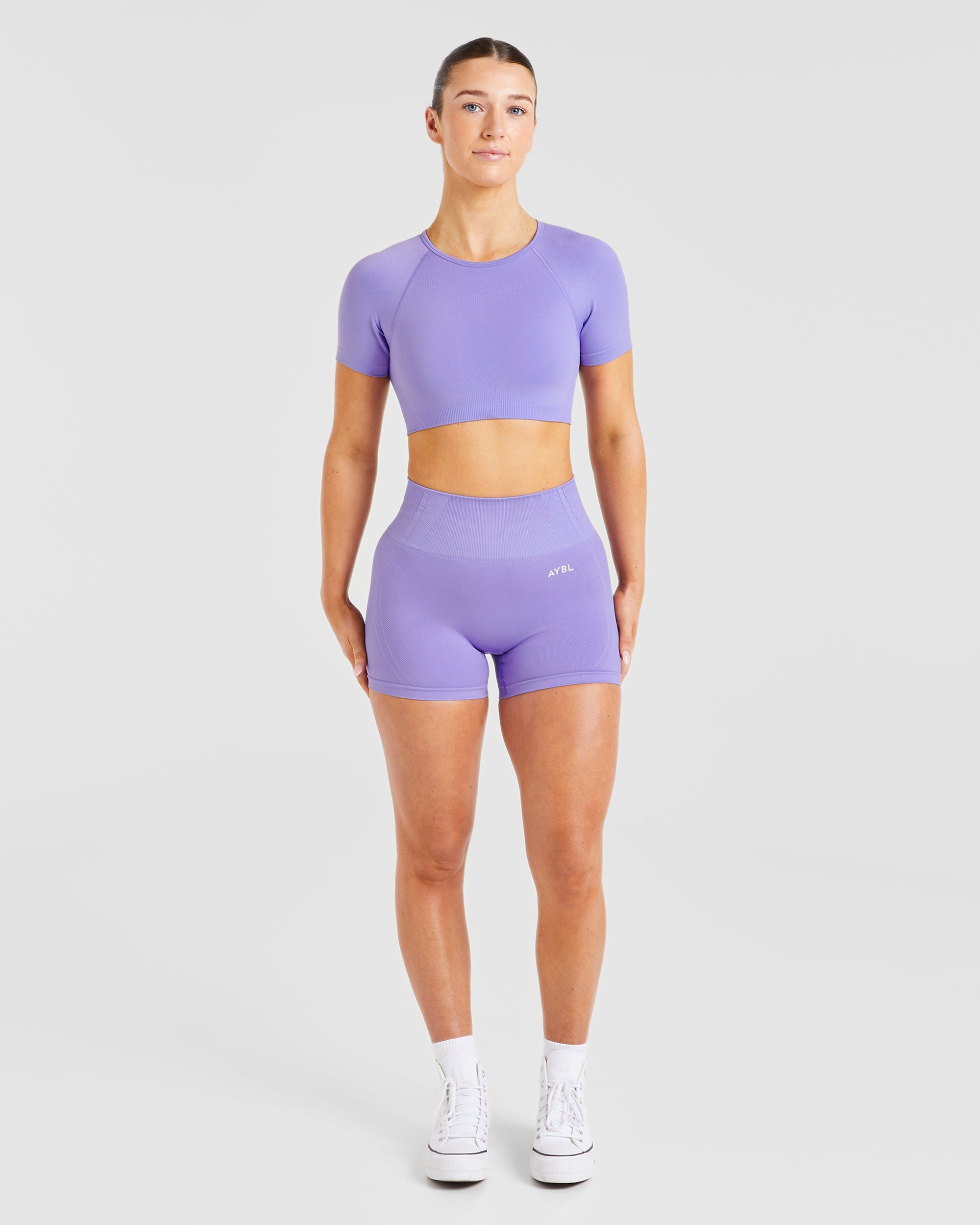 Balance V3 Seamless Crop Top - Lavender Violett