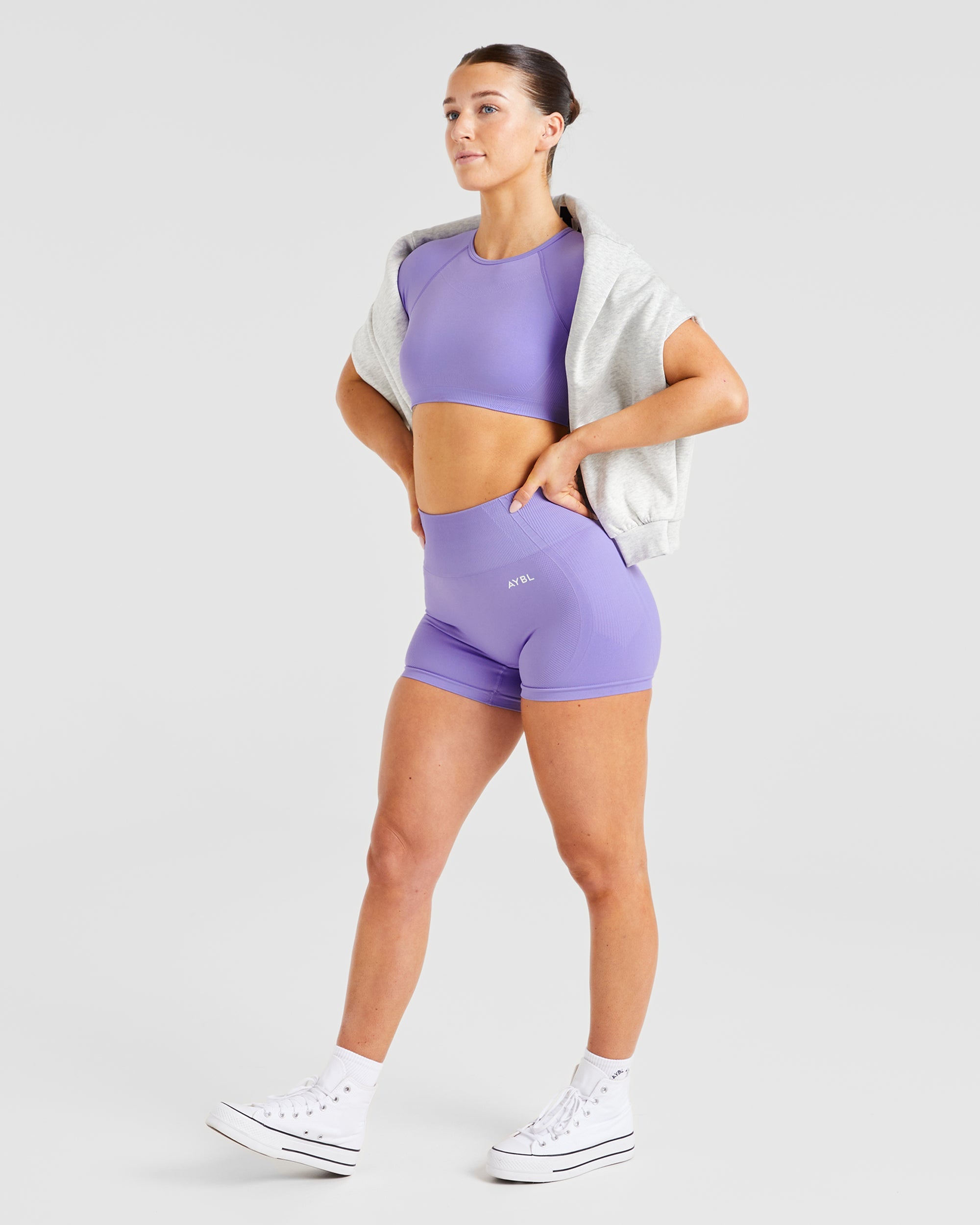 Balance V3 Seamless Crop Top - Lavender Violett