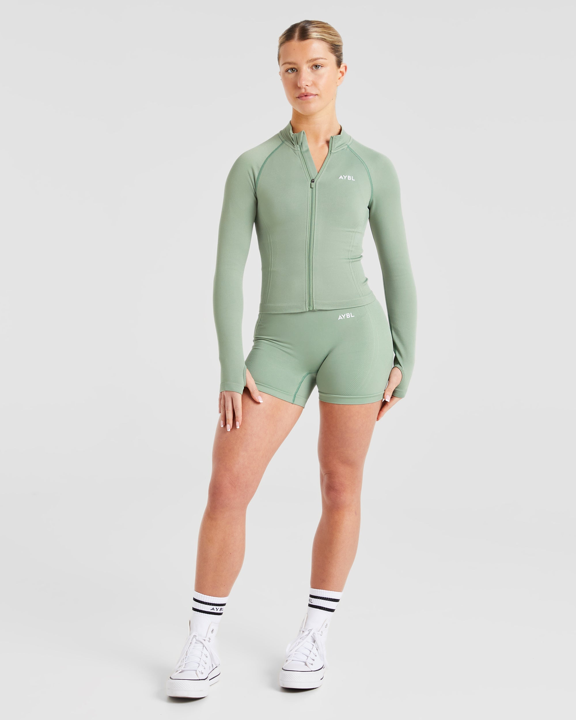 Balance V3 Seamless Zip Jacket - Grove Grün