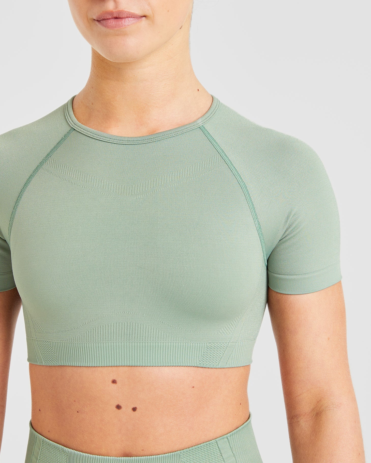 Balance V3 Seamless Crop Top - Grove Grün