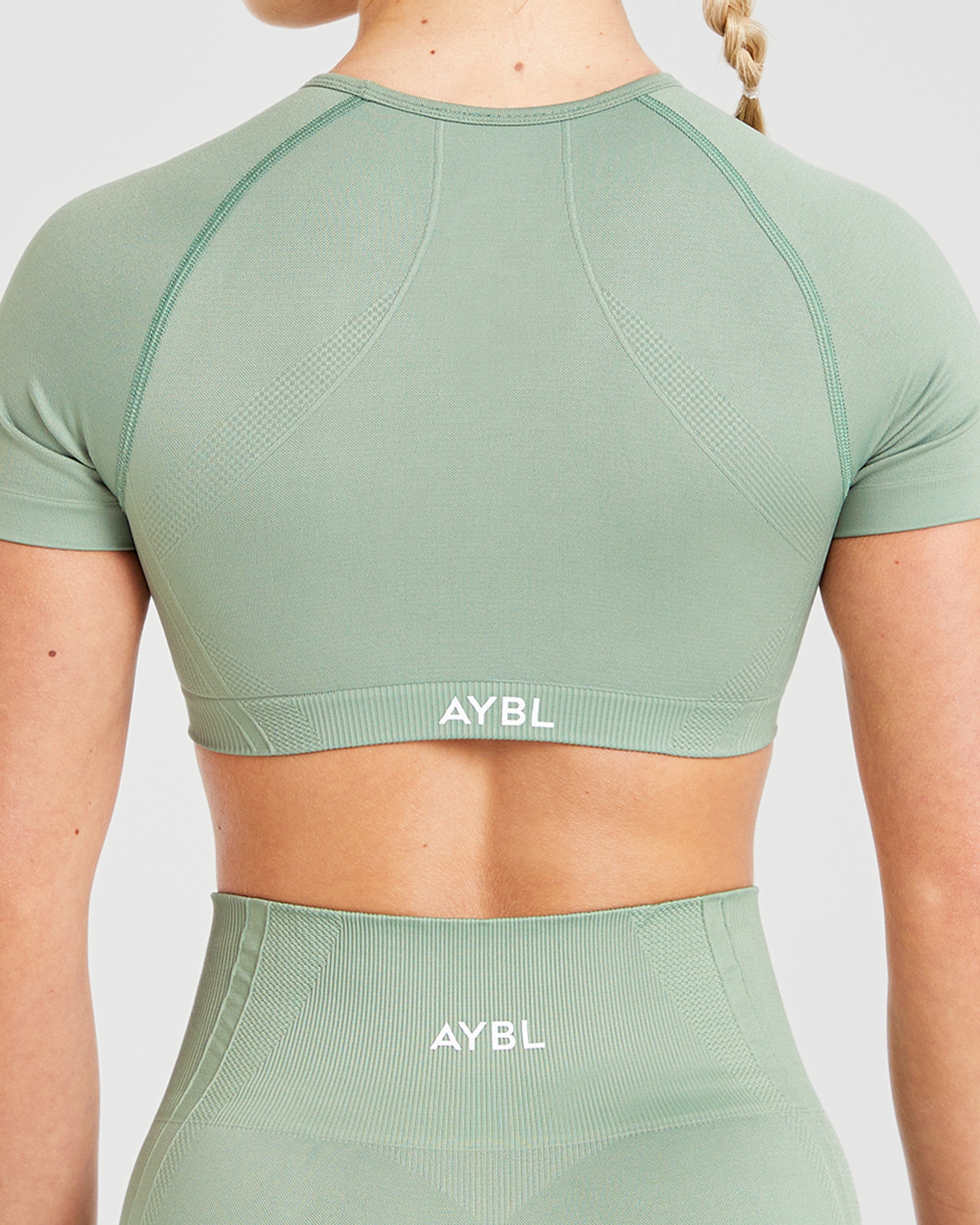 Balance V3 Seamless Crop Top - Grove Grün