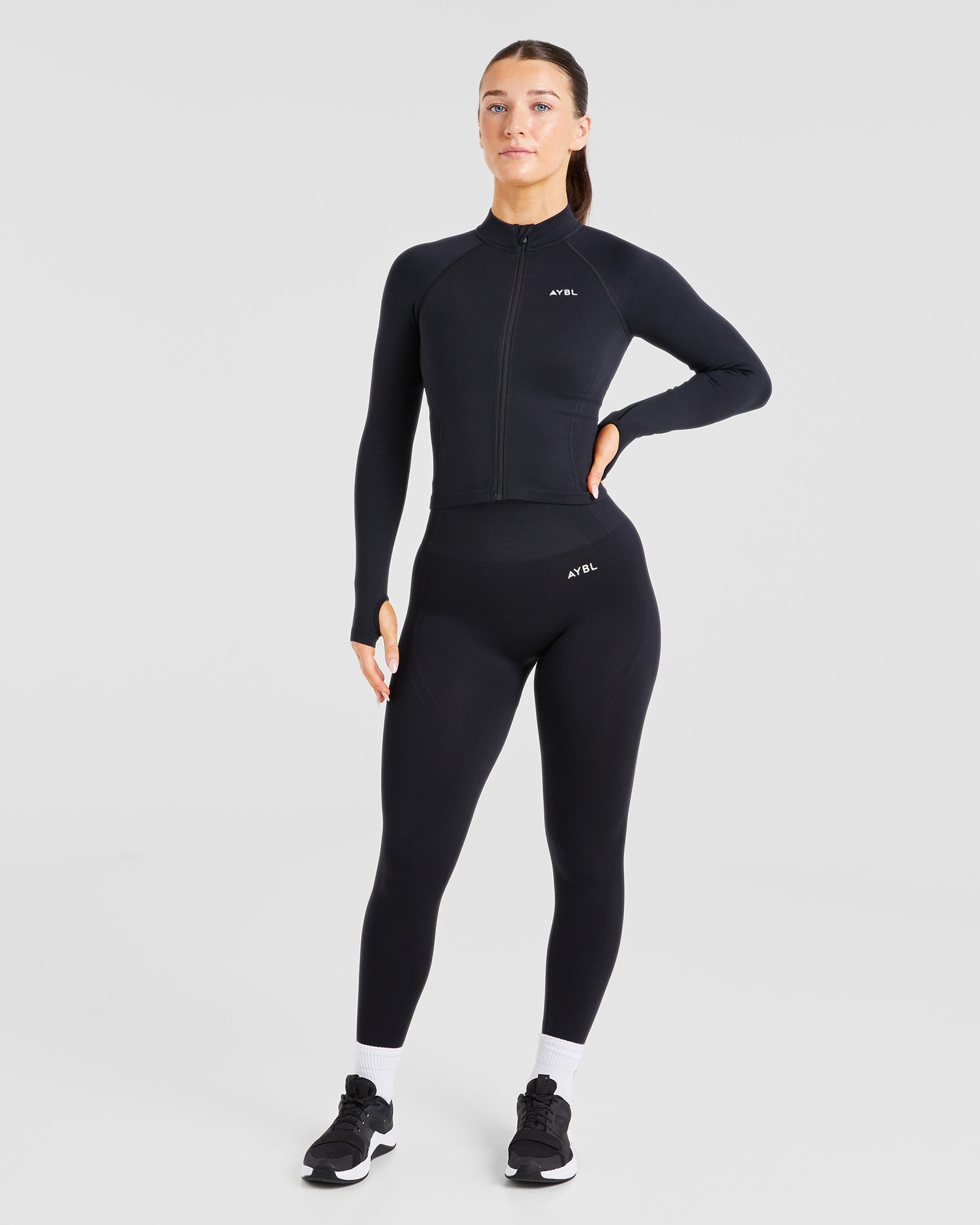 Balance V3 Seamless Zip Jacket - Schwarz